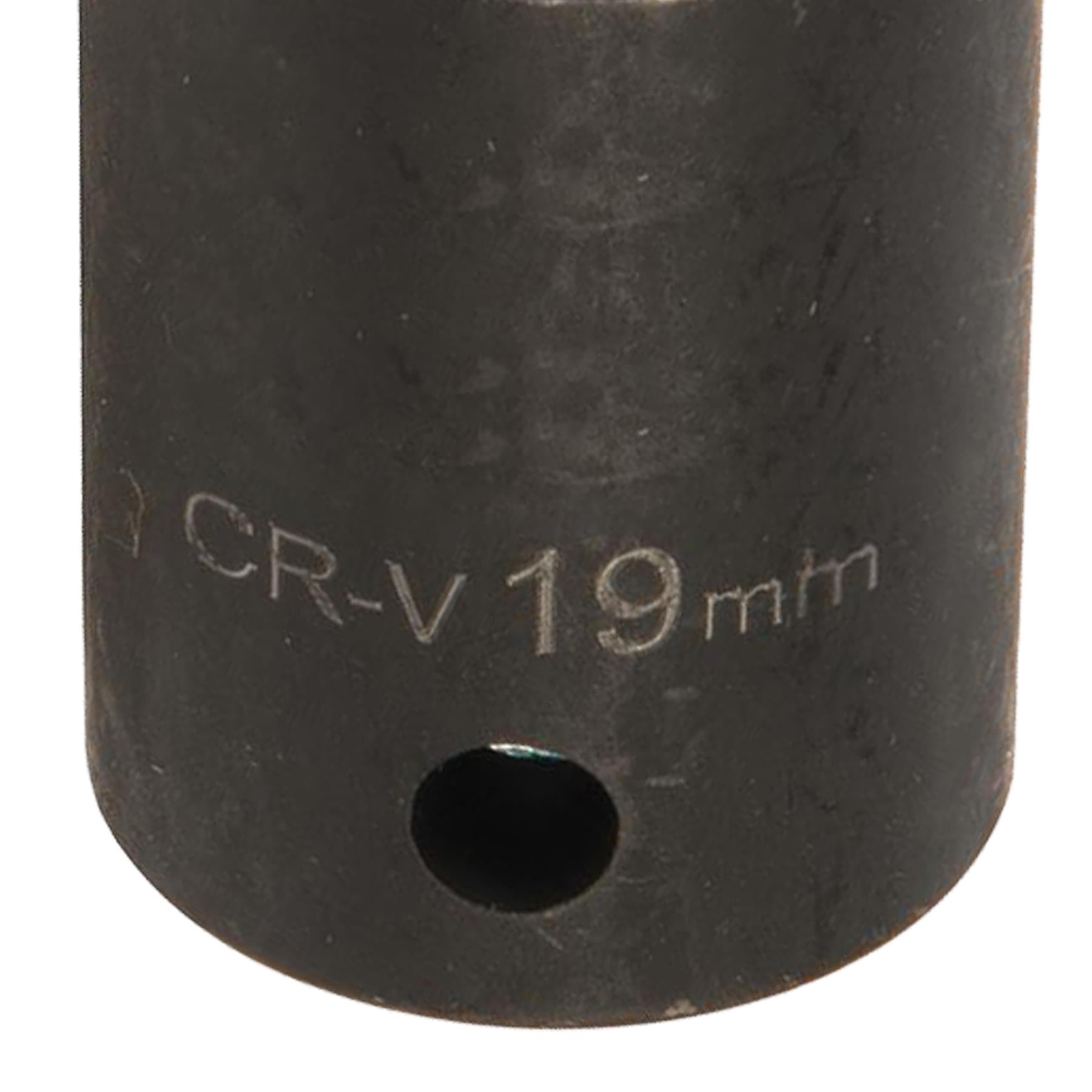 Impact Socket 1/2" Drive 6pt Metric 6 Point Hex Corrosion Resistant Sockets 19mm