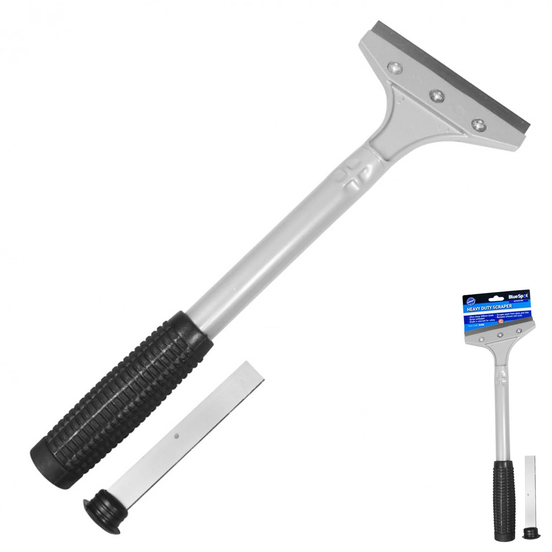 Bluespot Wallpaper Scraper Heavy Duty 380mm 15" Decorator Paint Remover 100mm Wide