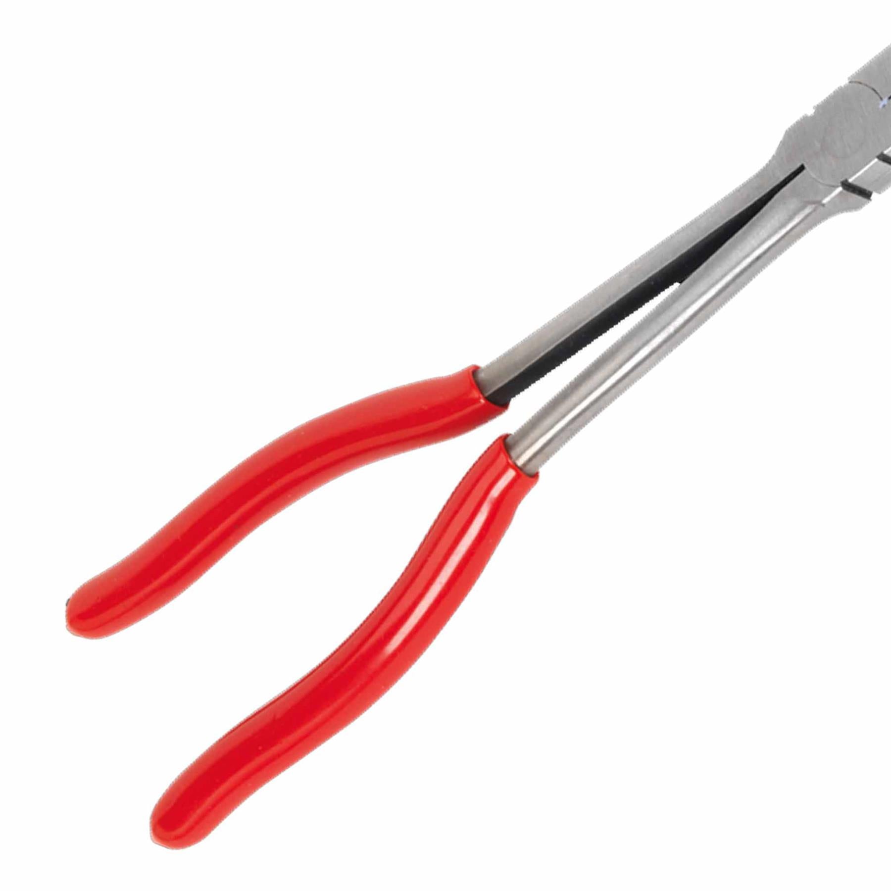 Sealey Needle Nose Pliers 45° Double Joint Long Reach 335mm