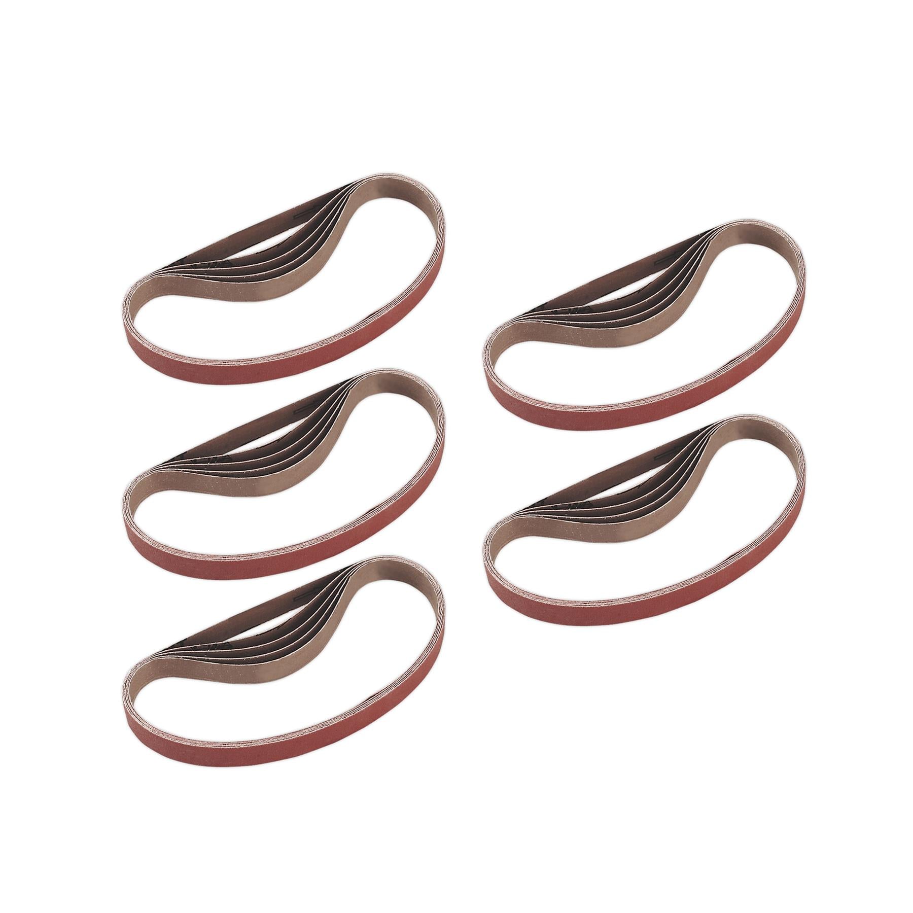 Sealey Sanding Belt 20 x 520mm 100Grit Pack of 5