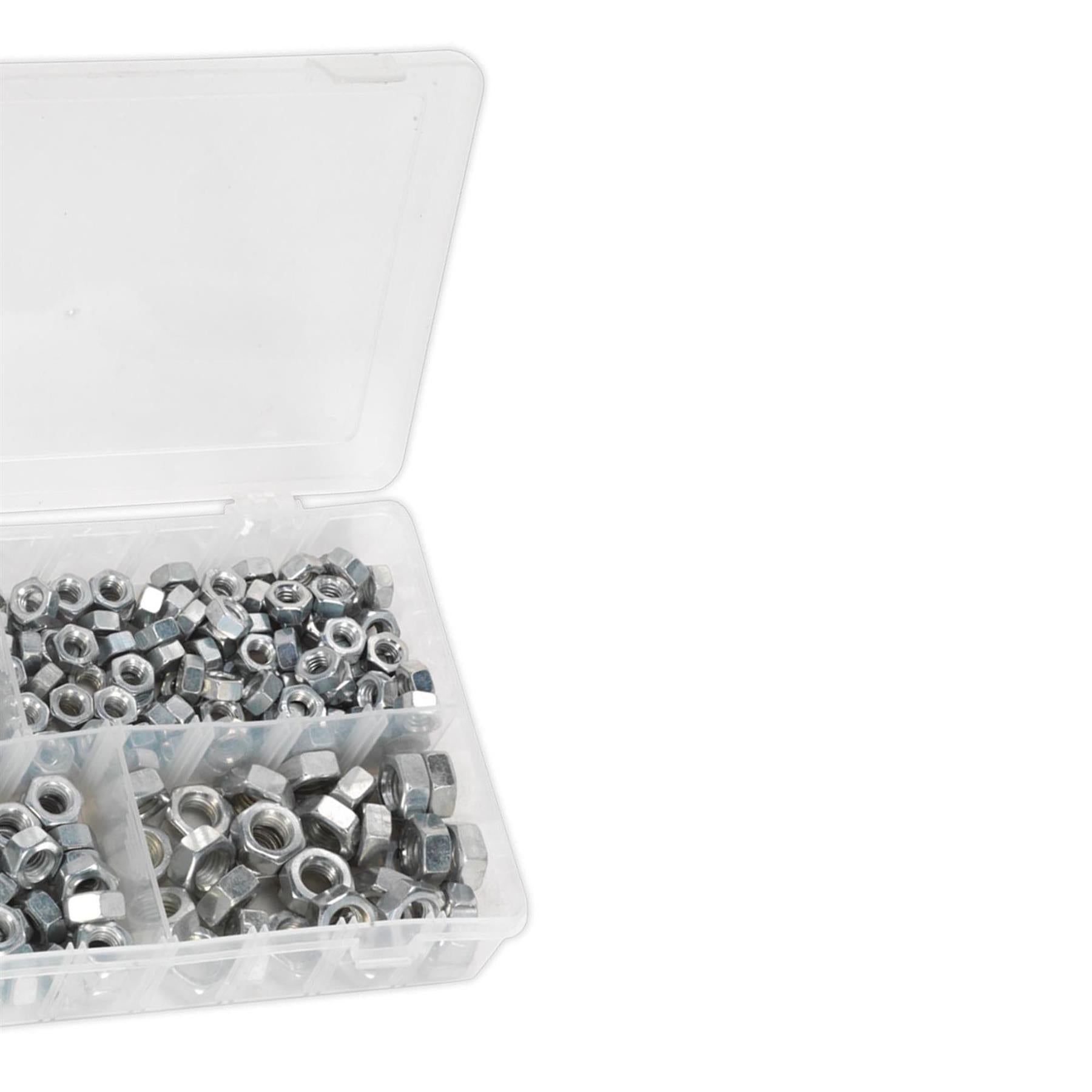 Sealey 320pcs Assorted 1/4"-1/2"UNF Stainless Steel Hex Screws & Socket Bolts