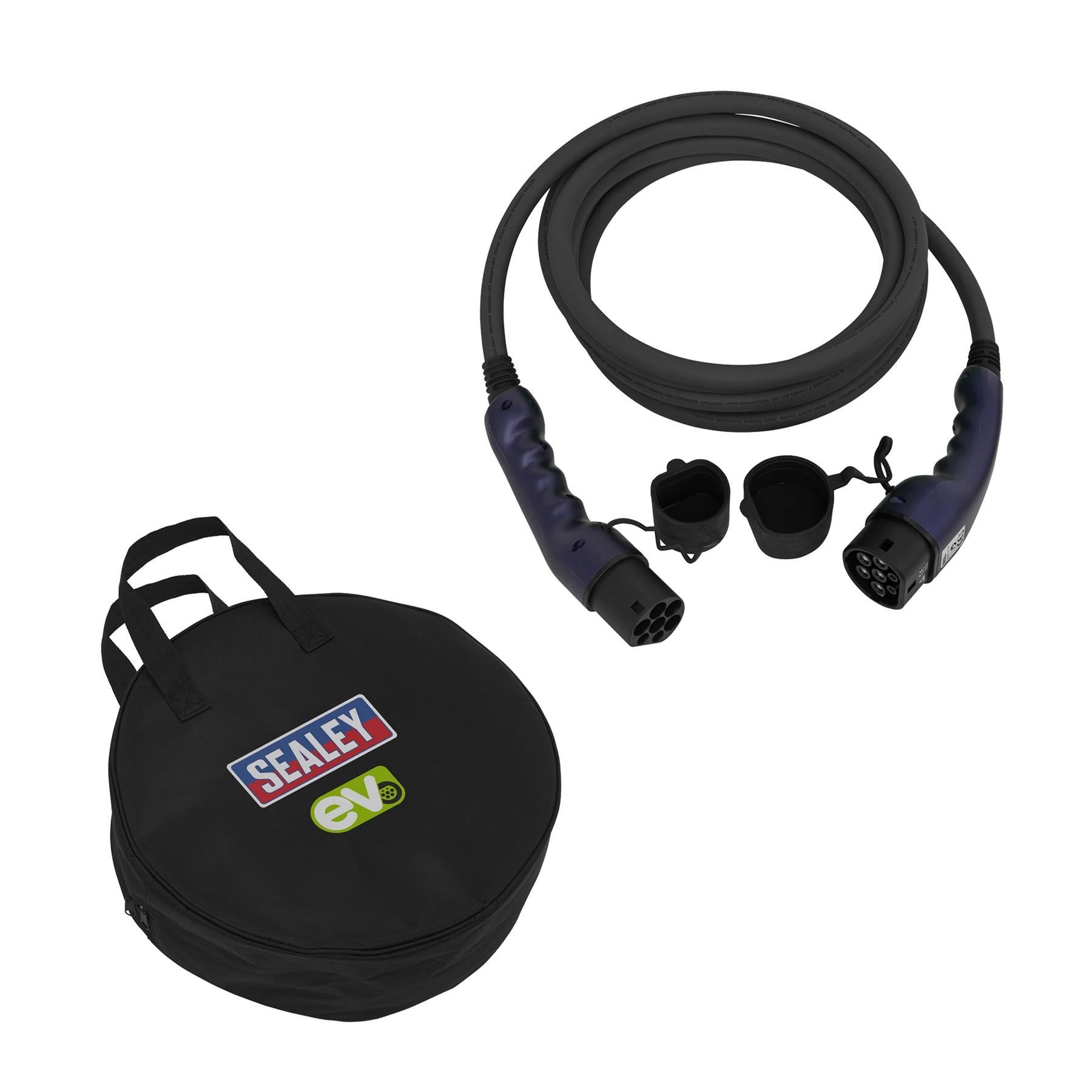Sealey EV Charging Cable Type 2 to Type 2 32A 3PH 5m Storage Case