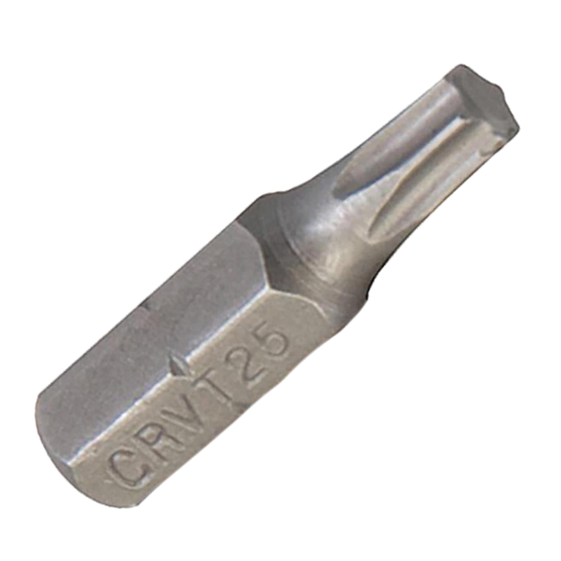 10Pk Torx CRV Screwdriver Bits T25 Chrome Vanadium 1/4" Hex Drive Drive DIY