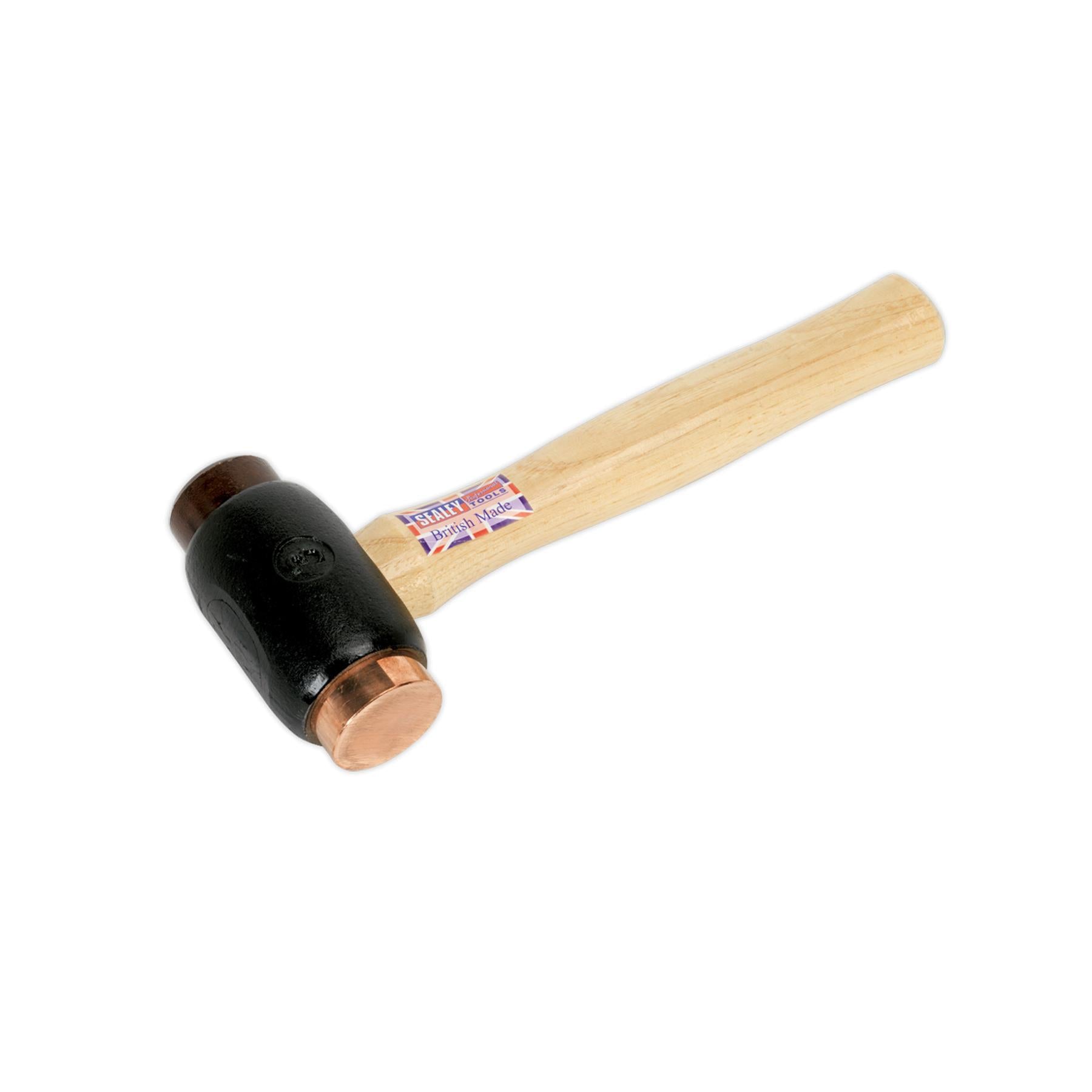 Sealey Copper/Rawhide Faced Hammer 3.5lb Hickory Shaft
