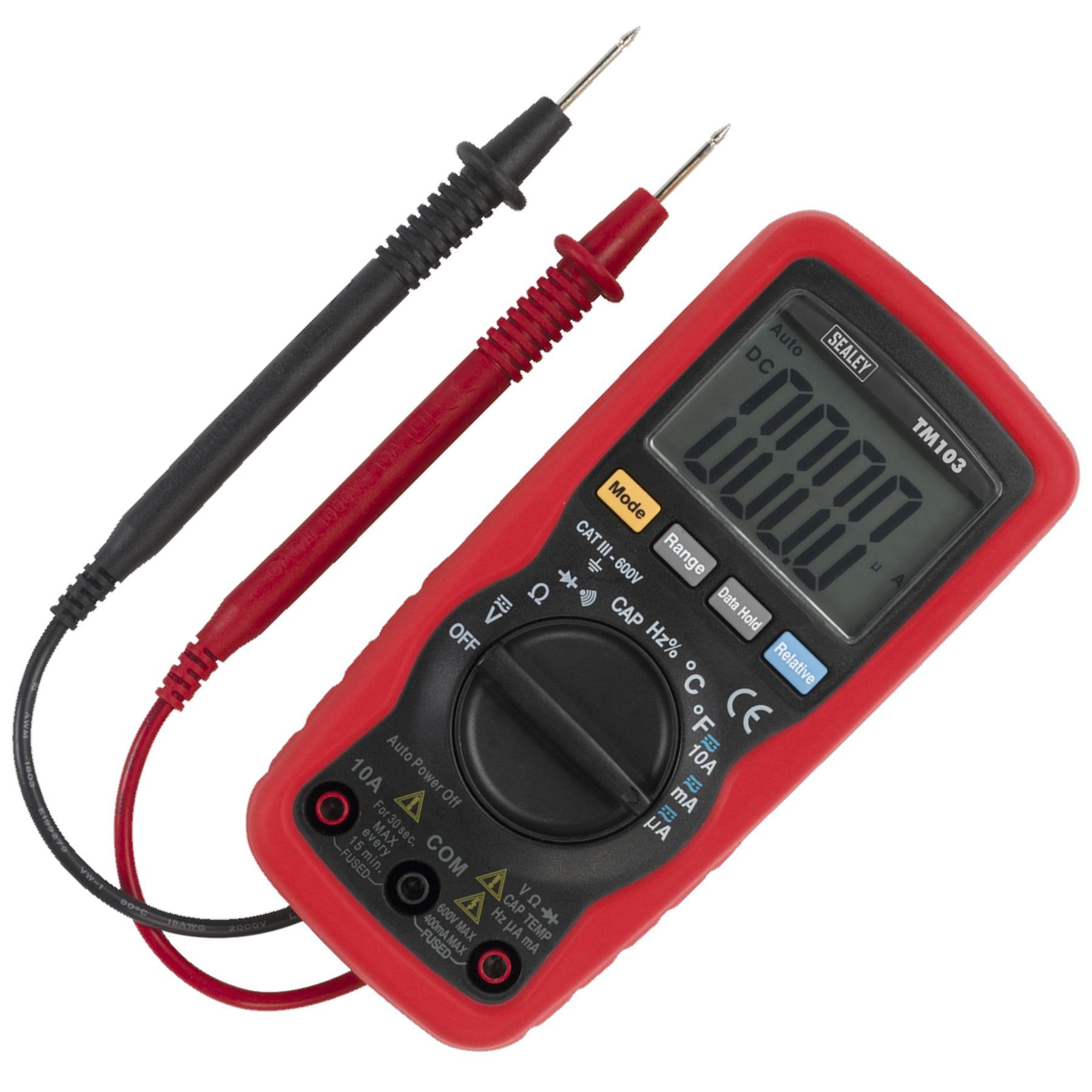 Sealey Professional Auto-Ranging Digital Multimeter - 11-Function