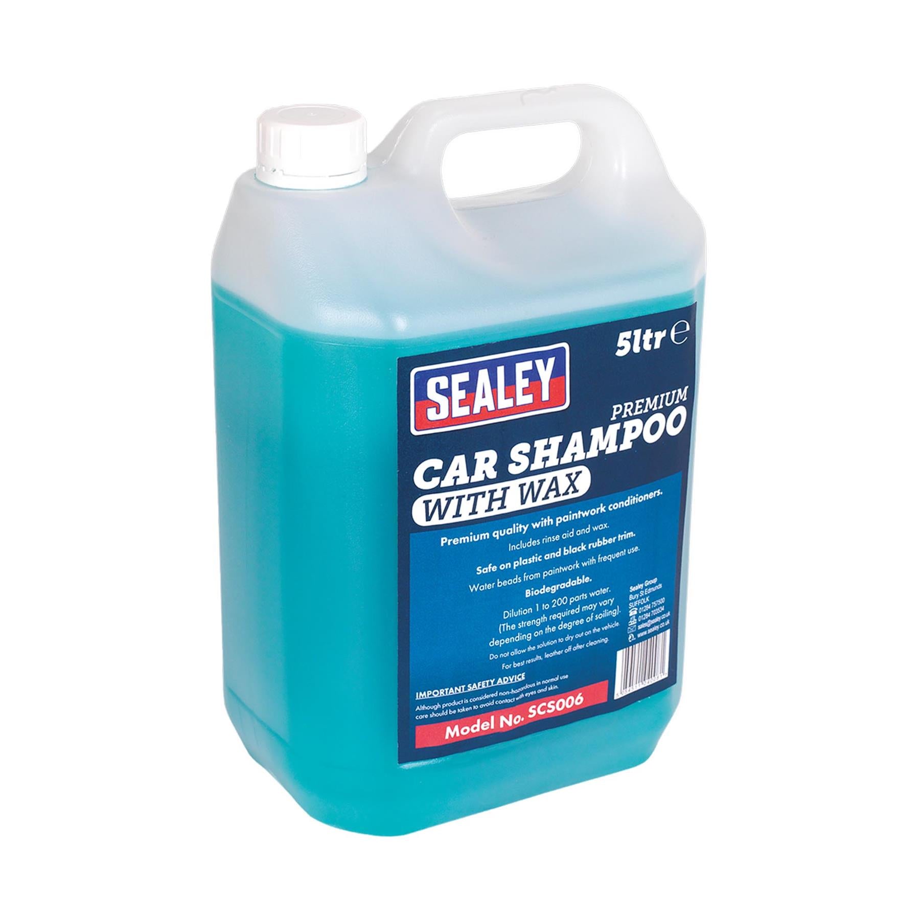 Sealey Car Shampoo Premium with Wax 5L
