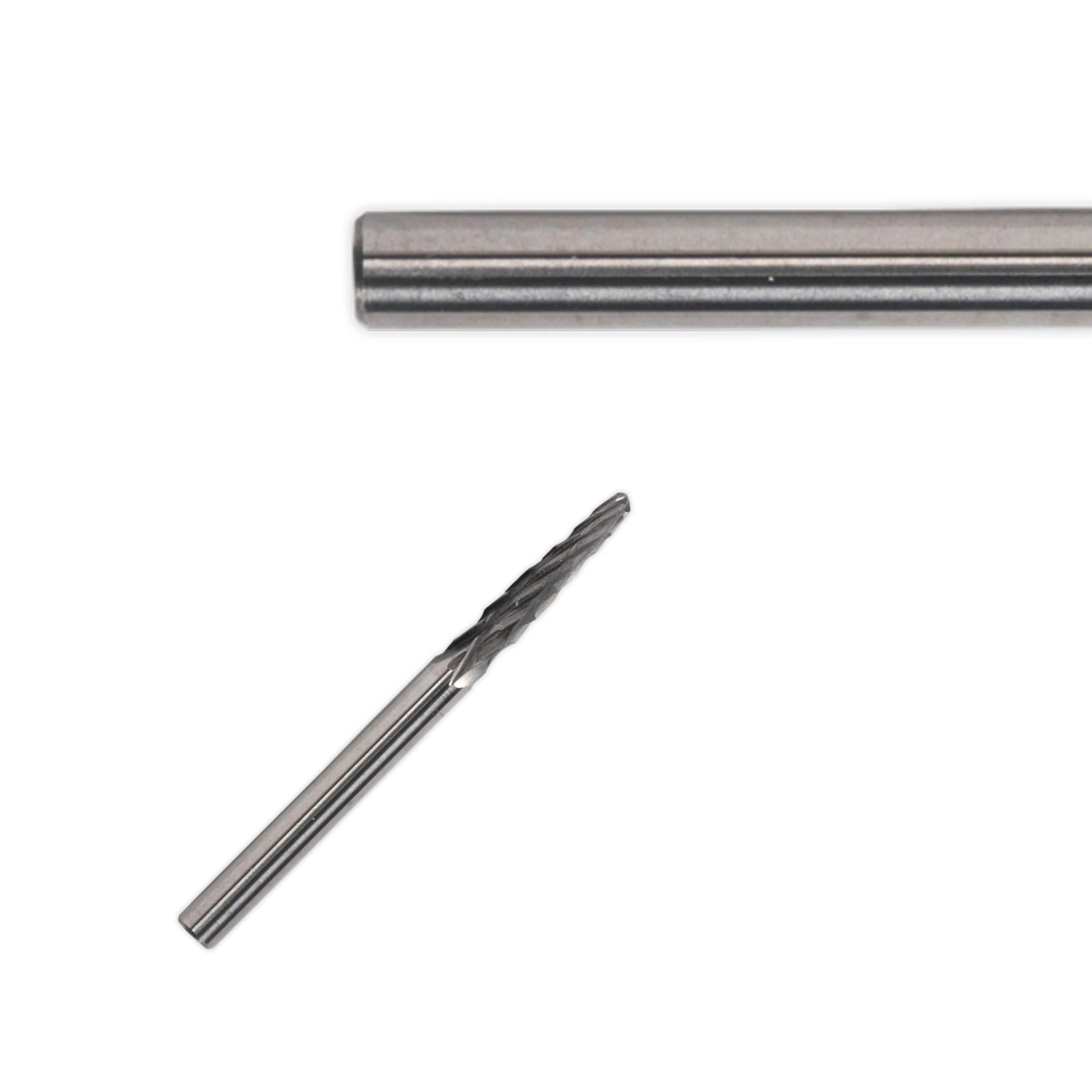 Sealey Micro Carbide Burr Ball Nose Taper 3mm Pack of 3