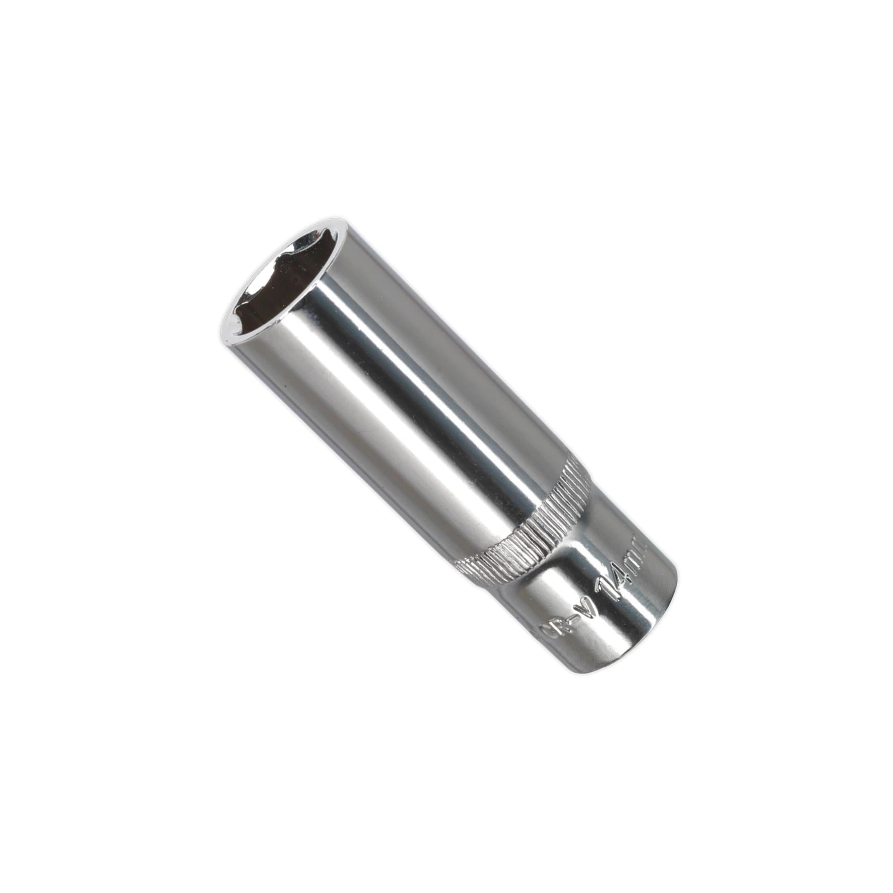 Sealey WallDrive Socket 14mm Deep 3/8"Sq Drive Fully Polished