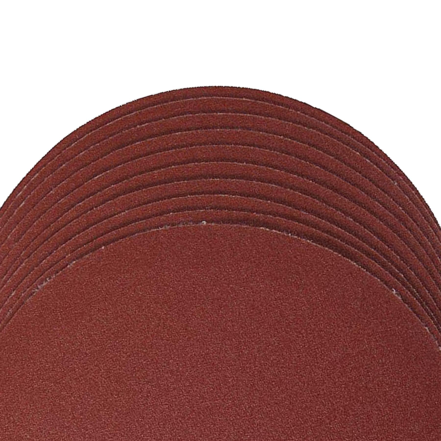 Sanding Discs 250mm 10Pk Grit 80 Hook & Loop Aluminium Oxide Sander Polishers