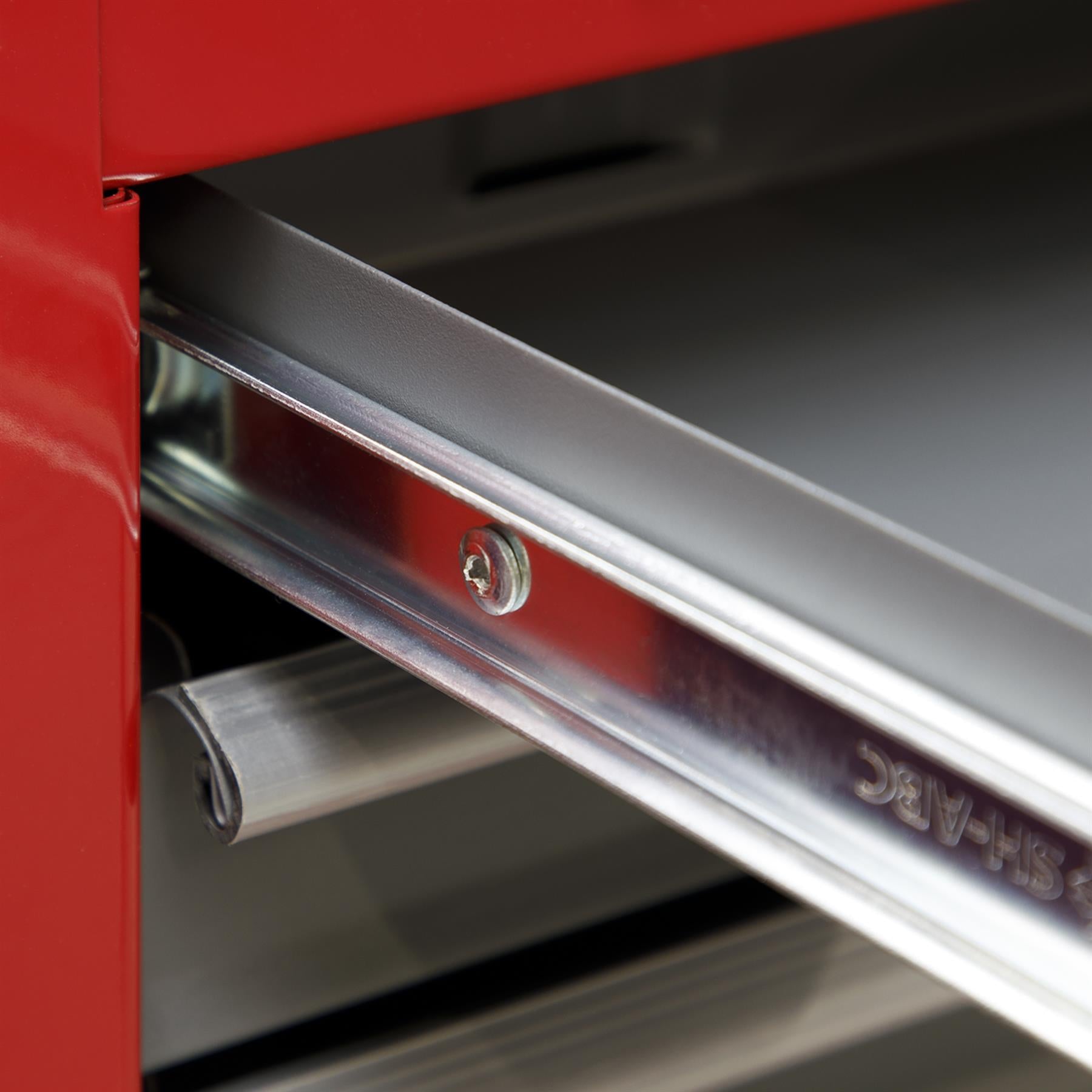 Sealey Mid-Box 3 Drawer with Ball-Bearing Slides - Red/Grey