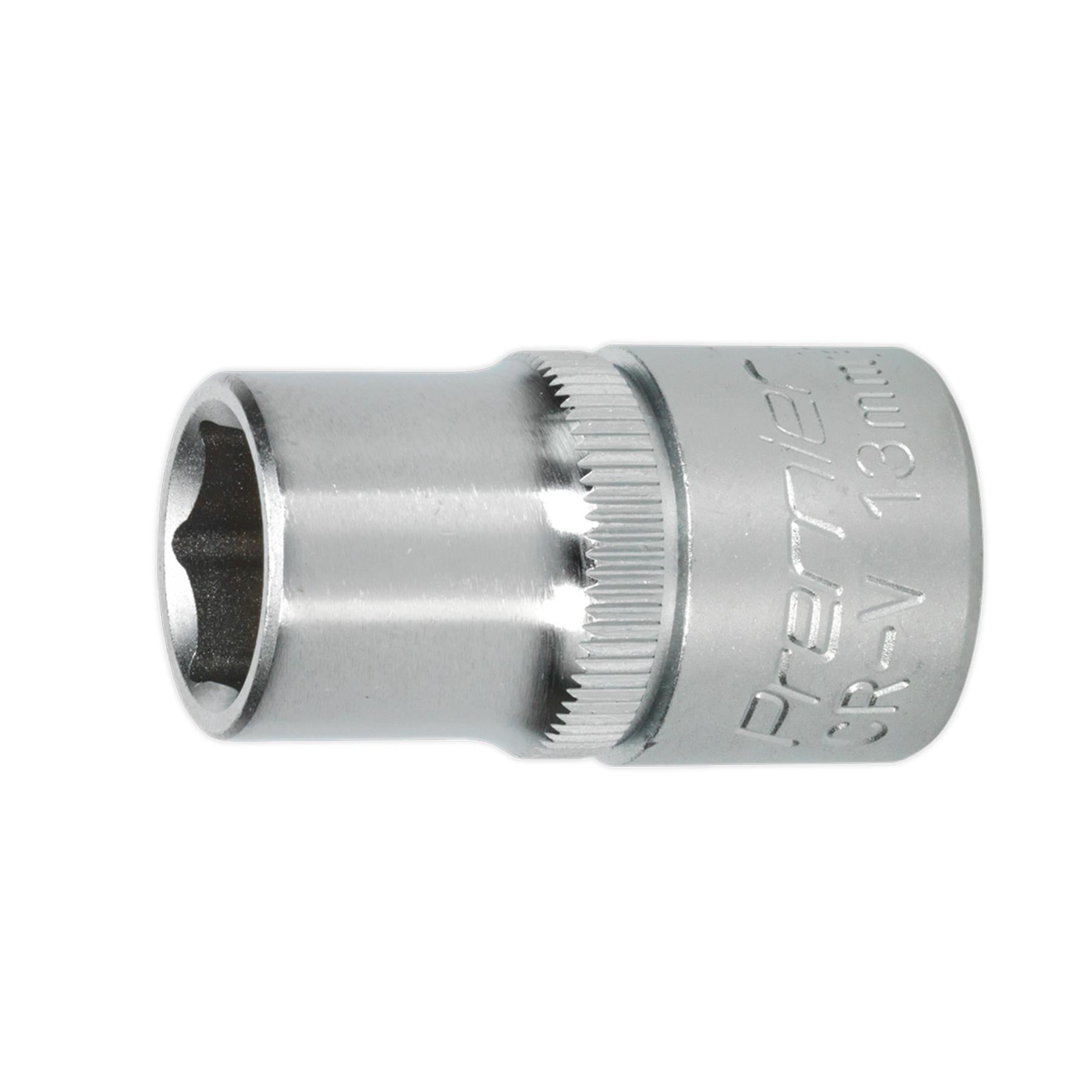 Sealey WallDrive® Socket 13mm 1/2"Sq Drive Chrome Vanadium Steel