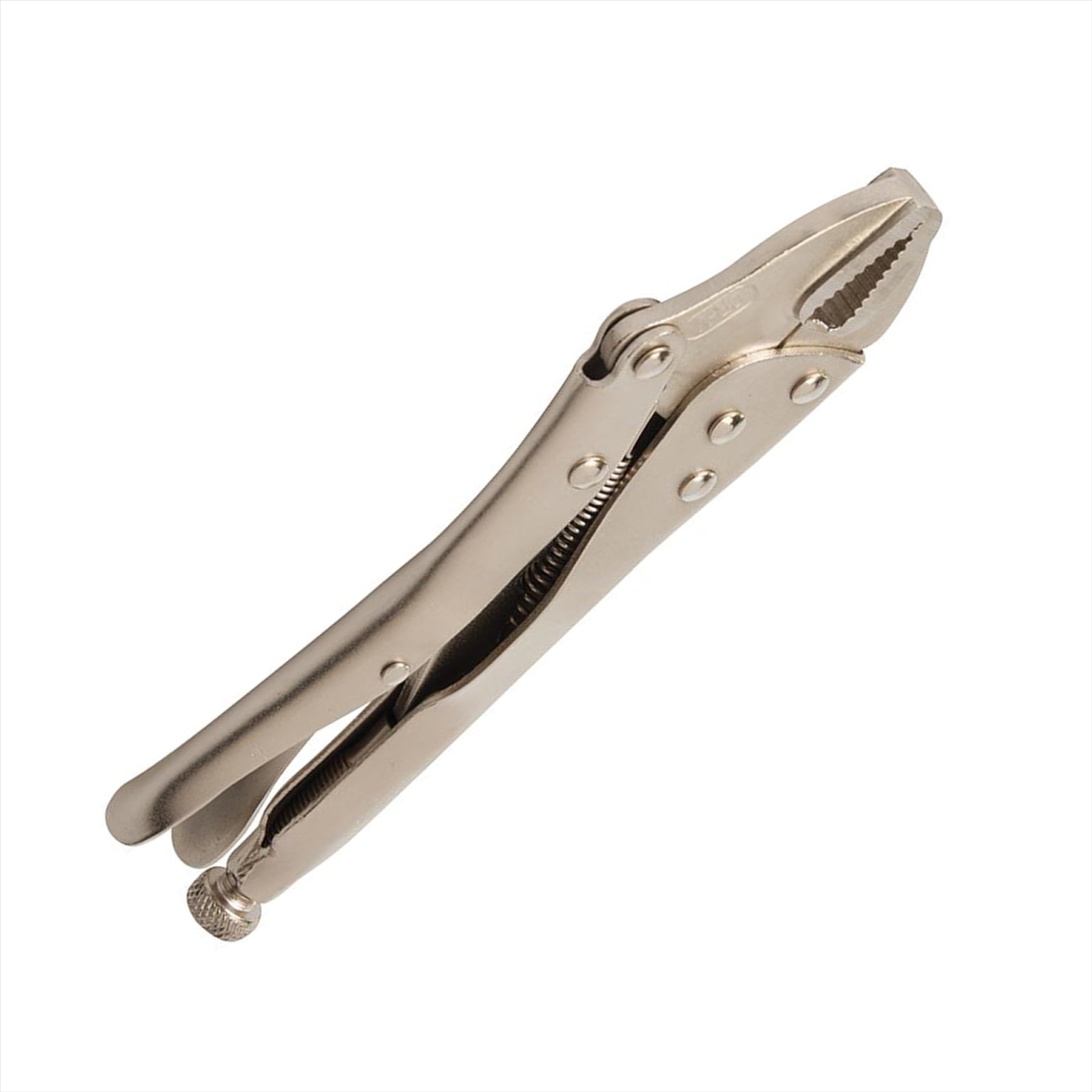 Self Locking Pliers - 220mm Straight Easy Screw Adjustment For Controlled Grip