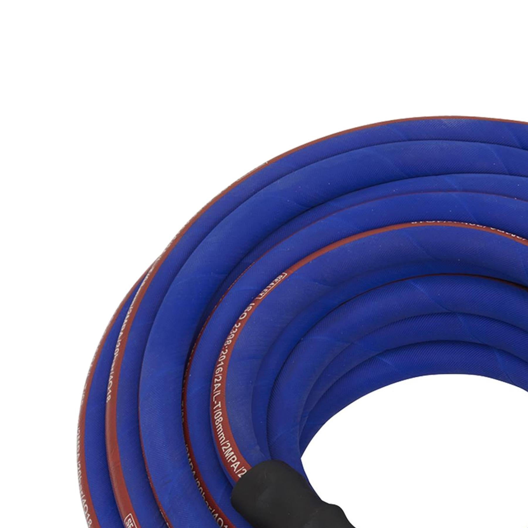 Sealey Extra Heavy Duty Rubber Air Compressor Hose 15m x Ø8mm with 1/4"BSP