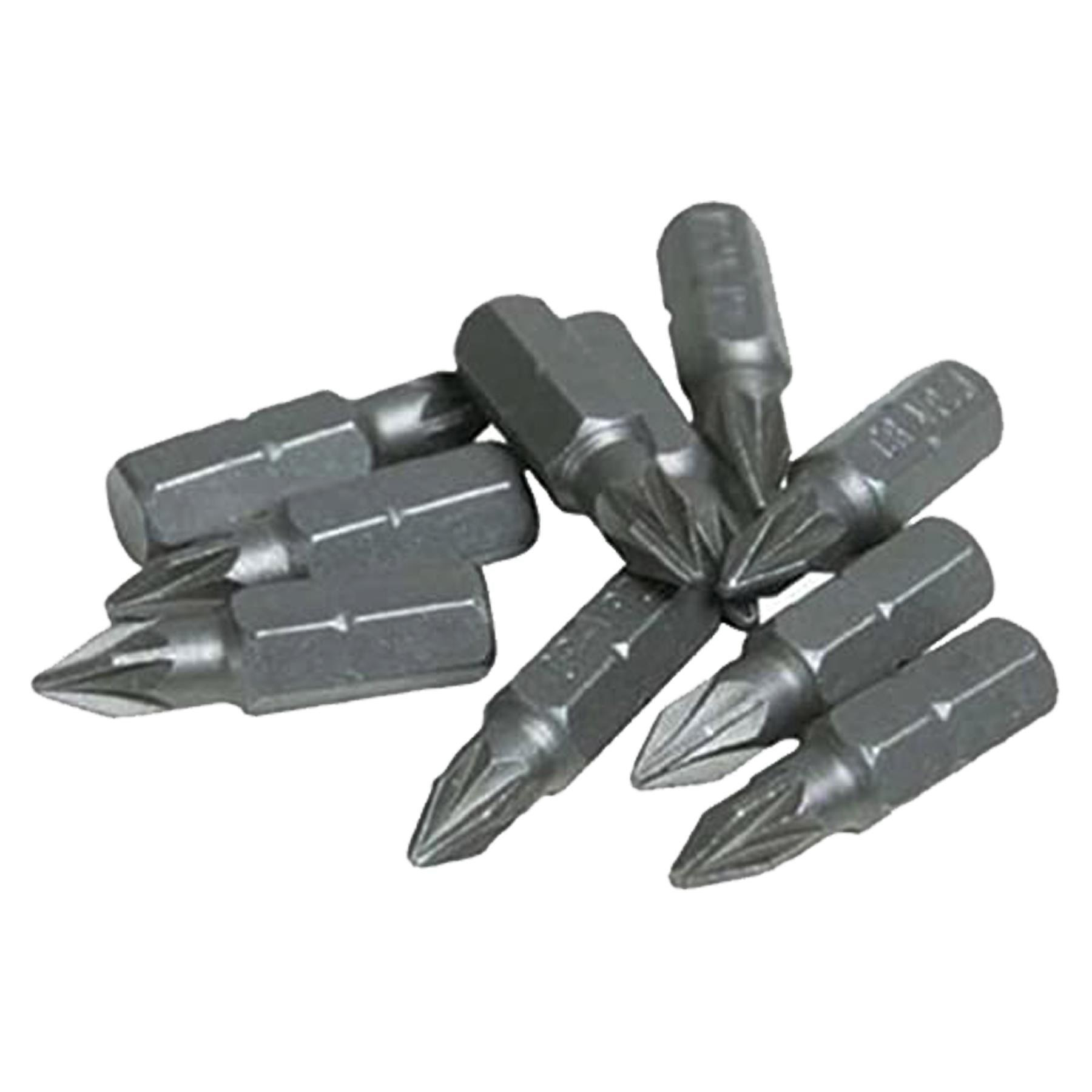 PH2 Phillips Screwdriver Bits CRV Chrome Vanadium Steel 1/4" Hex Drive 10Pcs