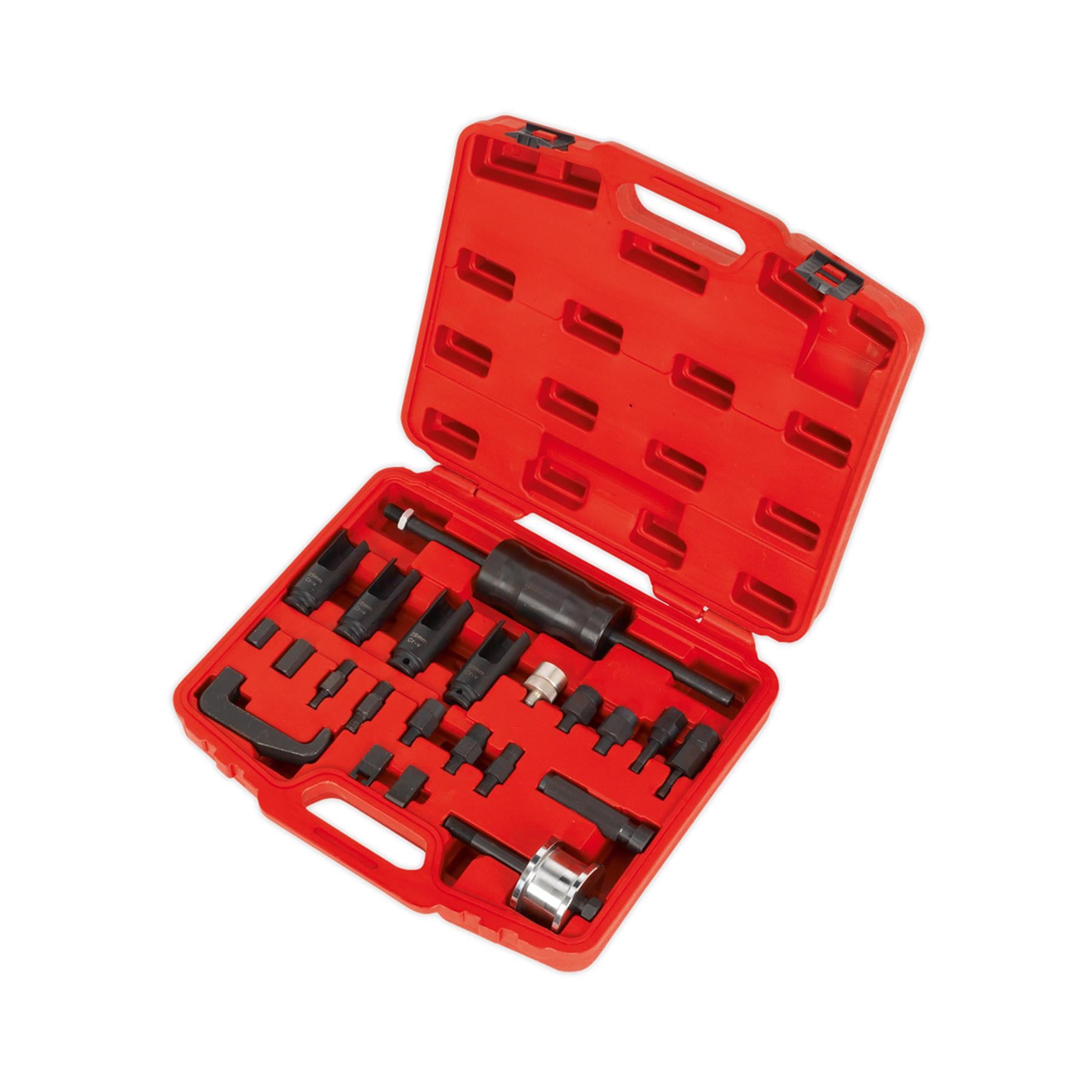 Sealey Diesel Injector Master Kit Keys & Deep Open Profile Sockets