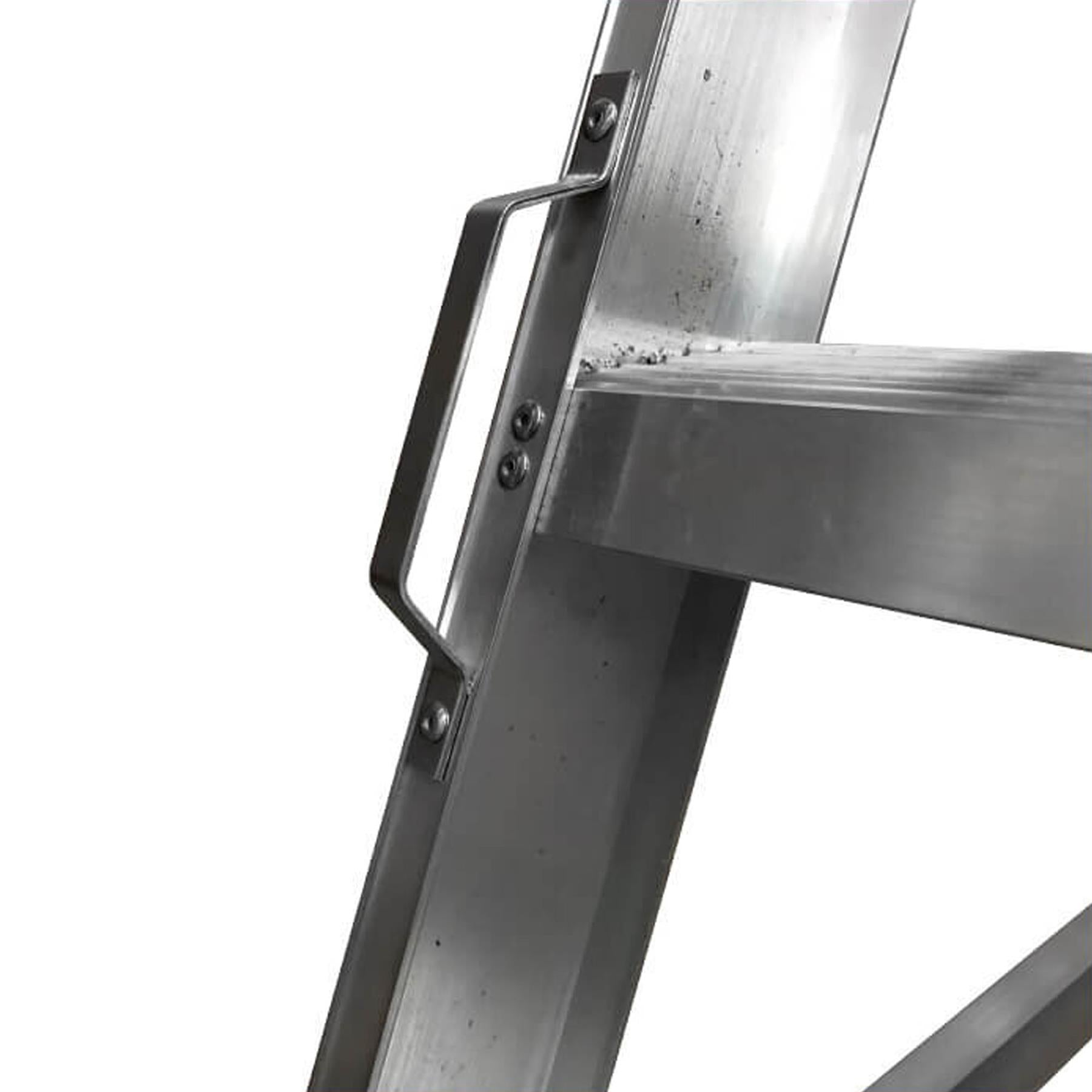 Dapetz Aluminium 8 Tread Warehouse Step Ladder, Heavy Duty, 150 Kg, Made In Uk