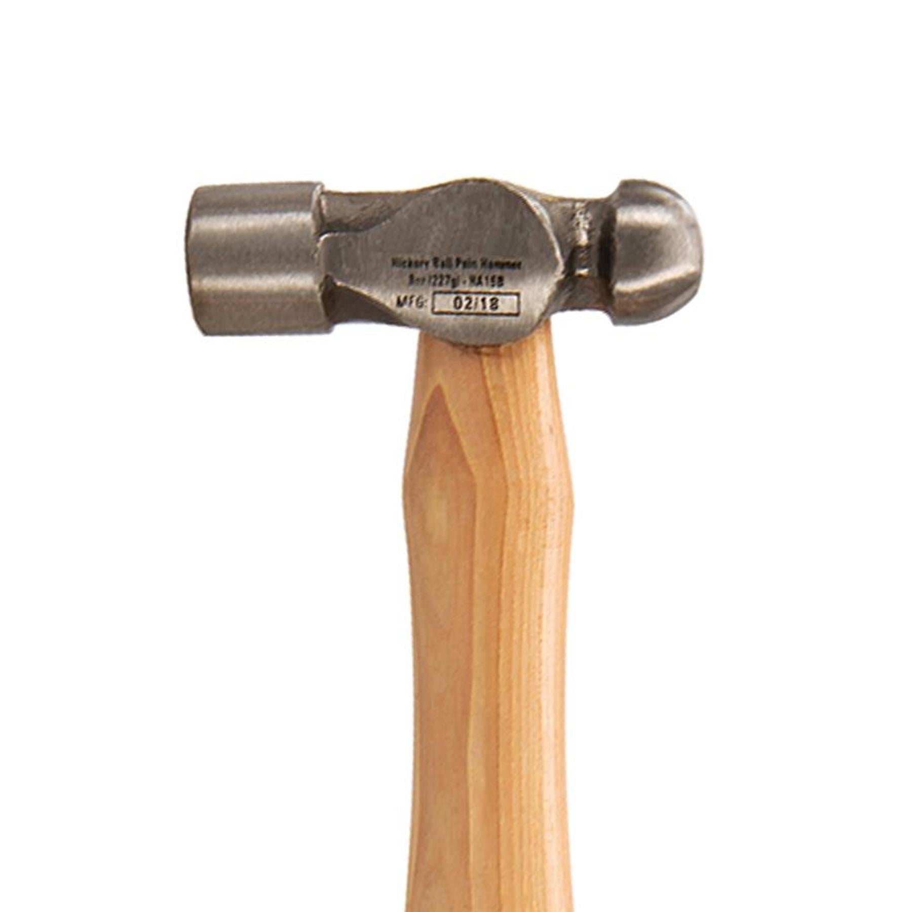 Hickory Ball Pein Hammer 8Oz (227G) Strong Forged Steel Metal Punching Riveting