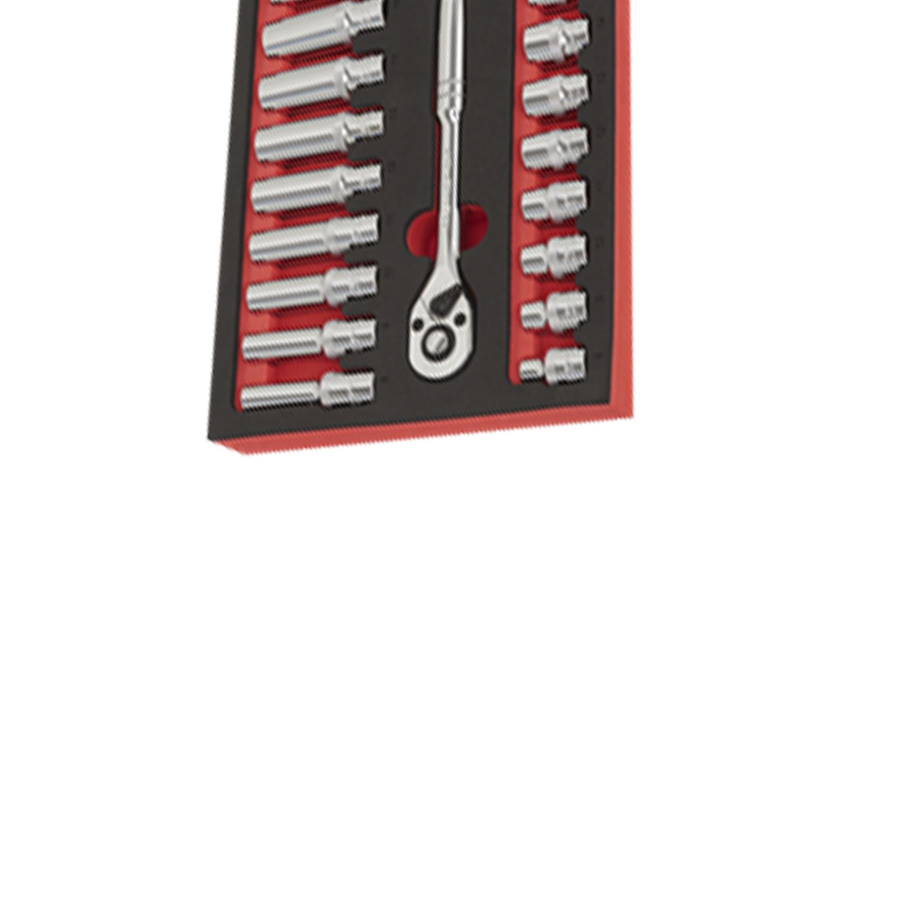 Sealey Ratchet Wrench & Socket Set 25pc 3/8"Sq Drive