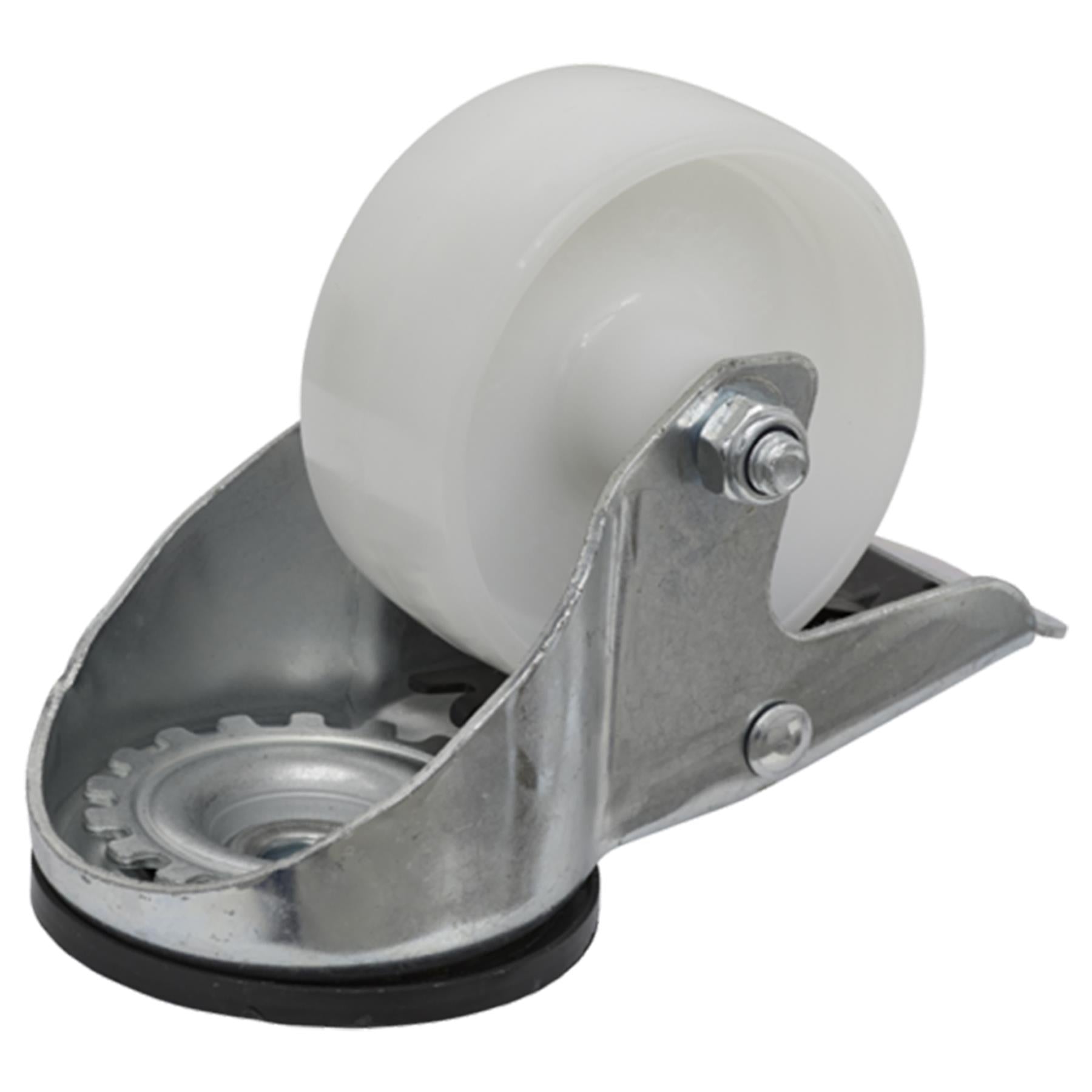 Sealey Castor Wheel Bolt Hole Swivel with Total Lock 80mm