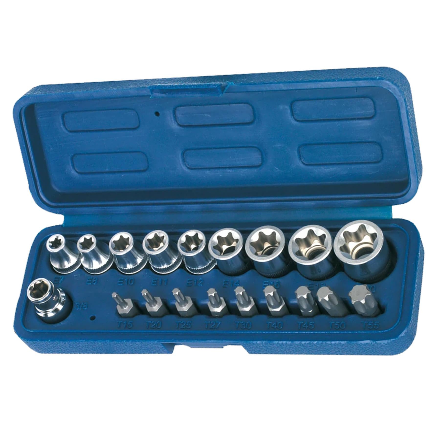 Sealey TRX-Star* Socket & Bit Set 19pc 3/8"Sq Drive