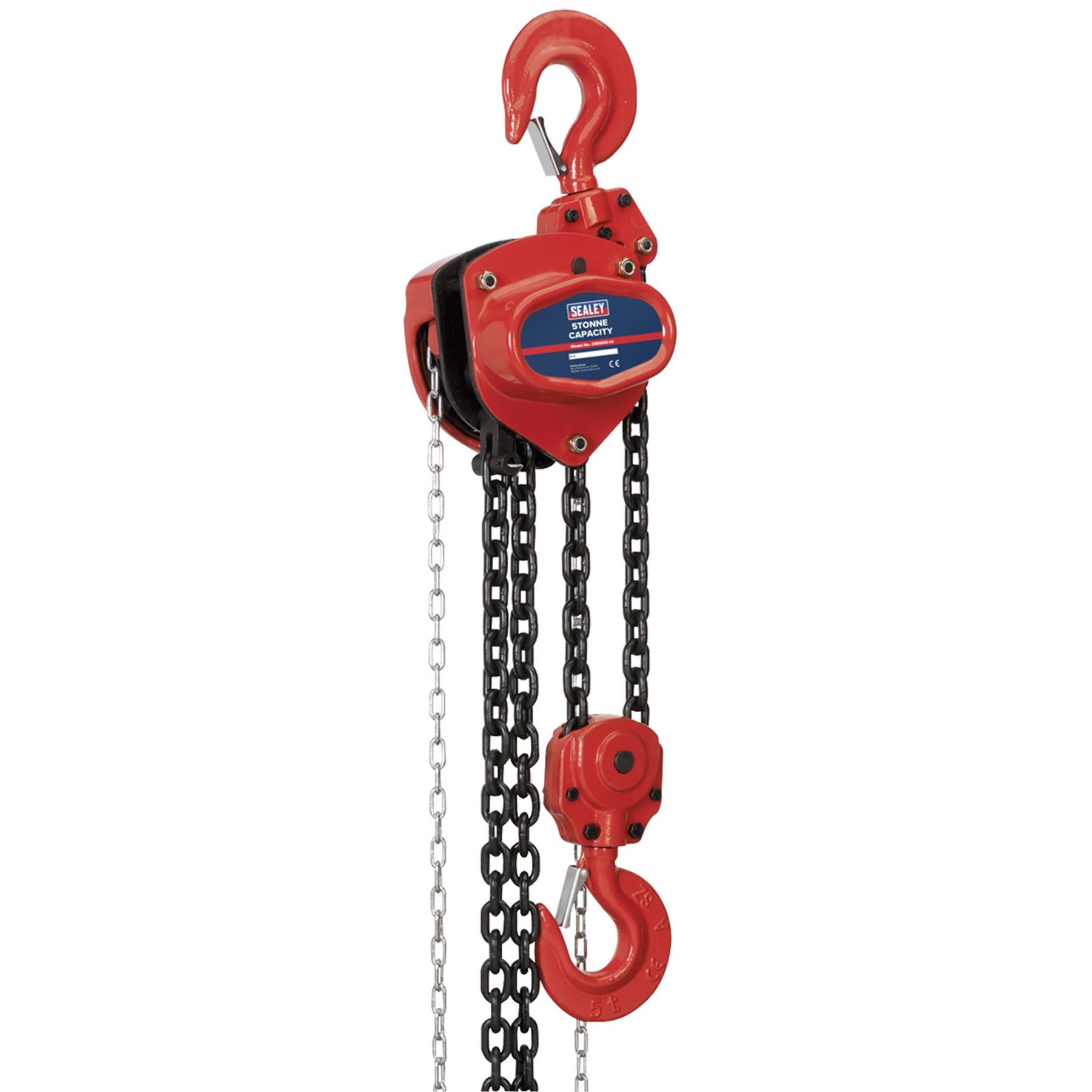 Sealey Chain Block 5tonne 3m Mechanical Load Brake for extra safety