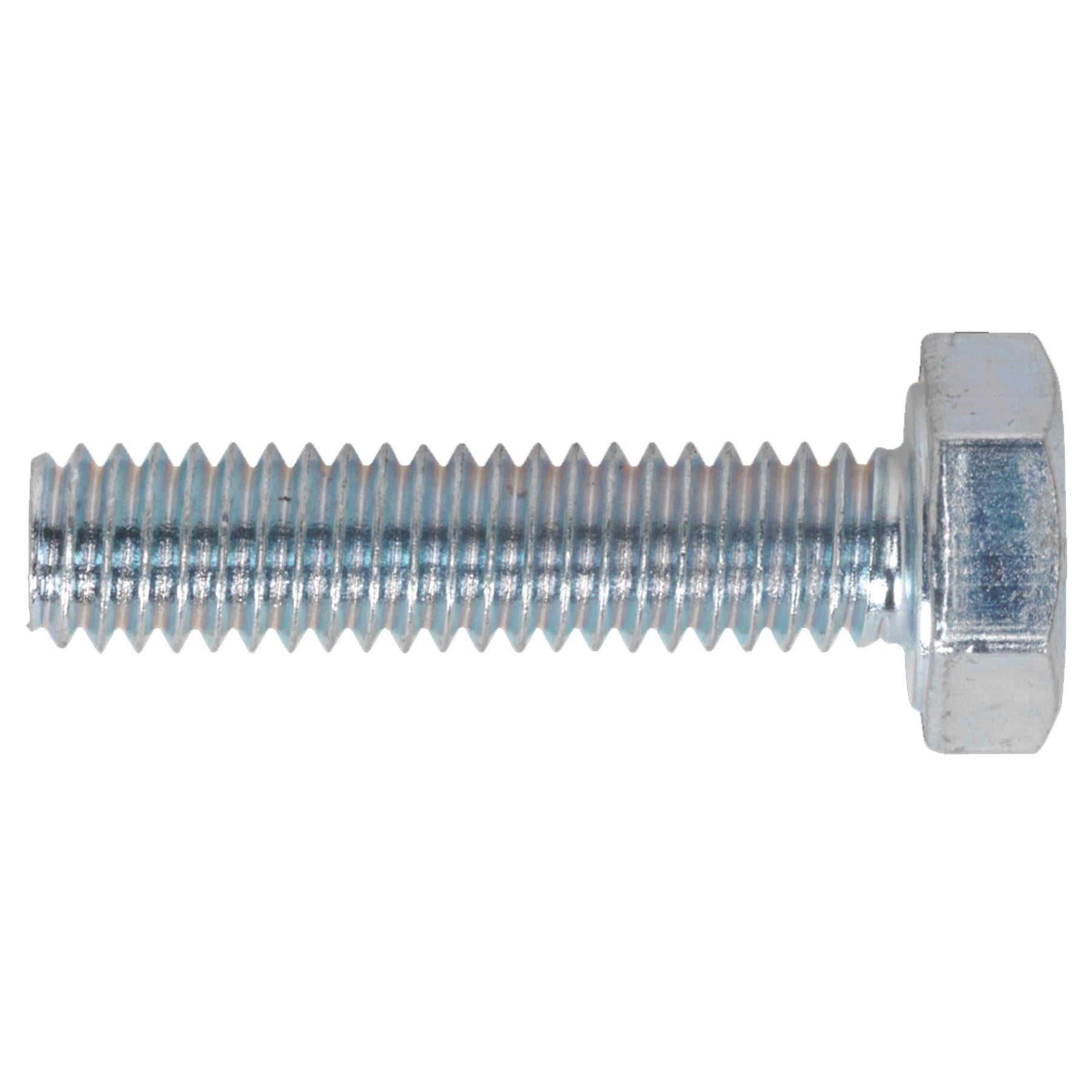 Sealey HT Setscrew M4 x 10mm 8.8 Zinc DIN 933 Pack of 50