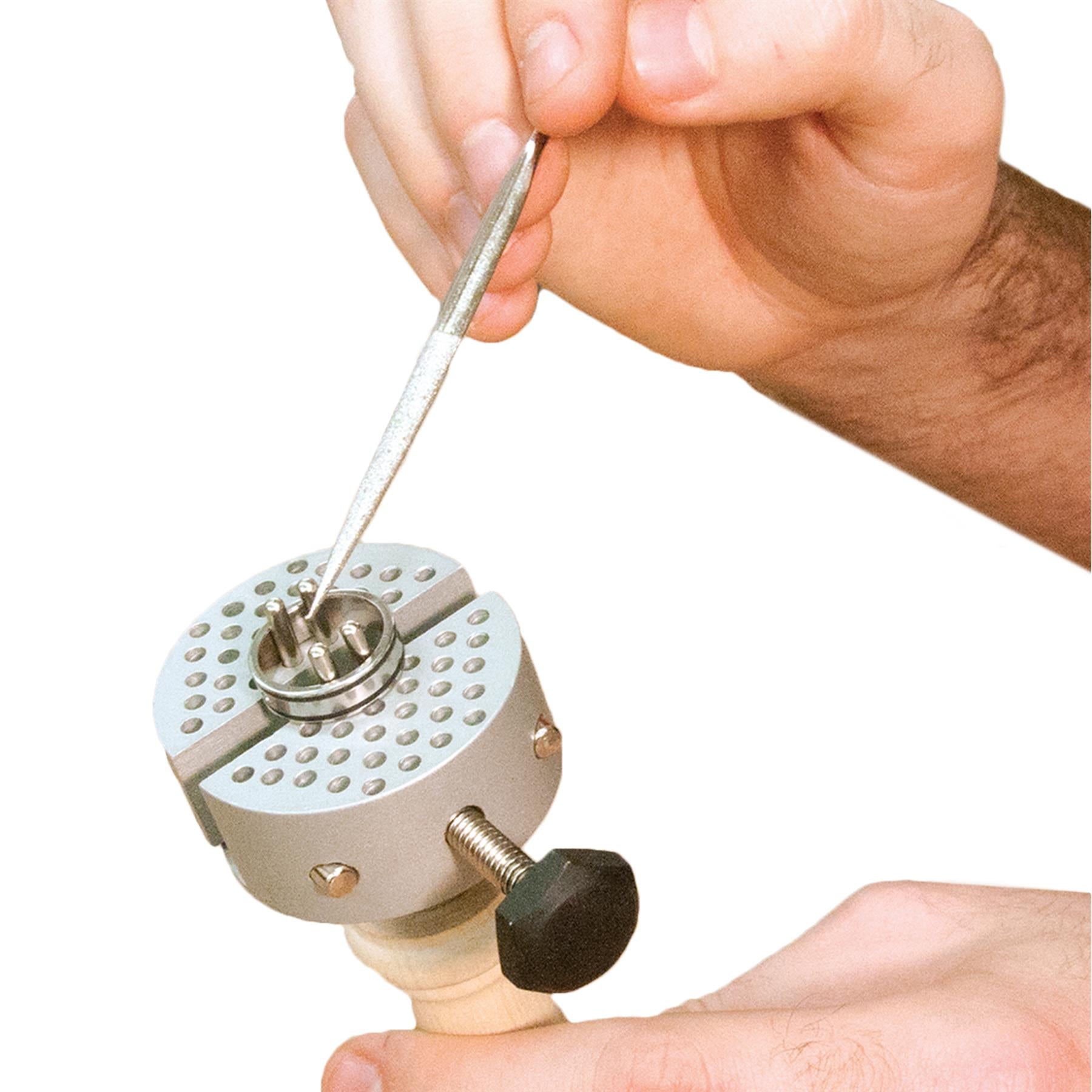 Universal Work Holder Peg Clamp Jewelers Hand Held Vise Jewelry Engraving Tool