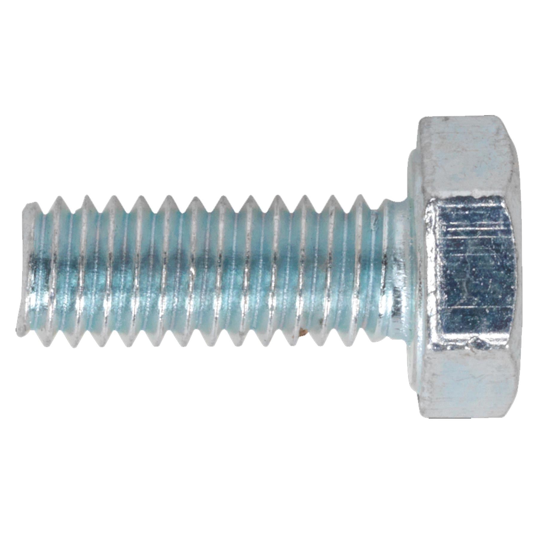 Sealey HT Setscrew M4 x 16mm 8.8 Zinc DIN 933 Pack of 50