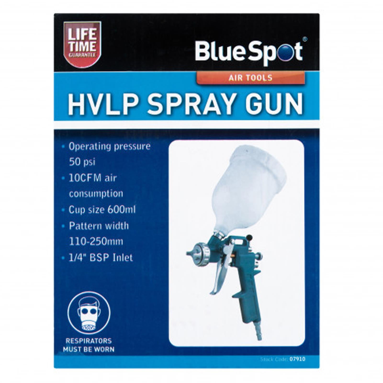 BlueSpot Professional 600ml Hvlp Air Paint Spray Gun With 1/4" BSP Inlet & 1.5mm