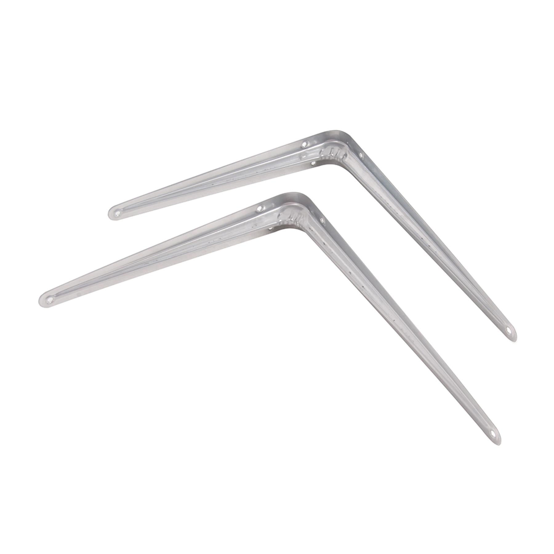 20Pce London Grey Shelf Bracket Display Box - 350 X 300mm Light To Medium Weight