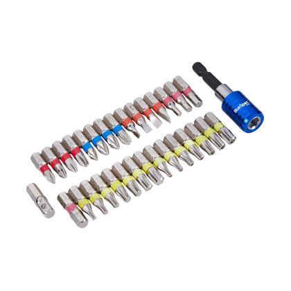 Blue Spot 32 PCE Mixed Coloured Bit Set