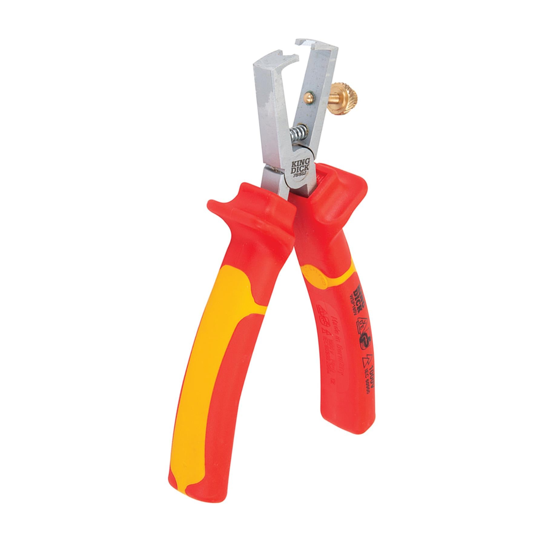 King Dick VDE Wire Stripping Pliers 160mm High-Grade Steel