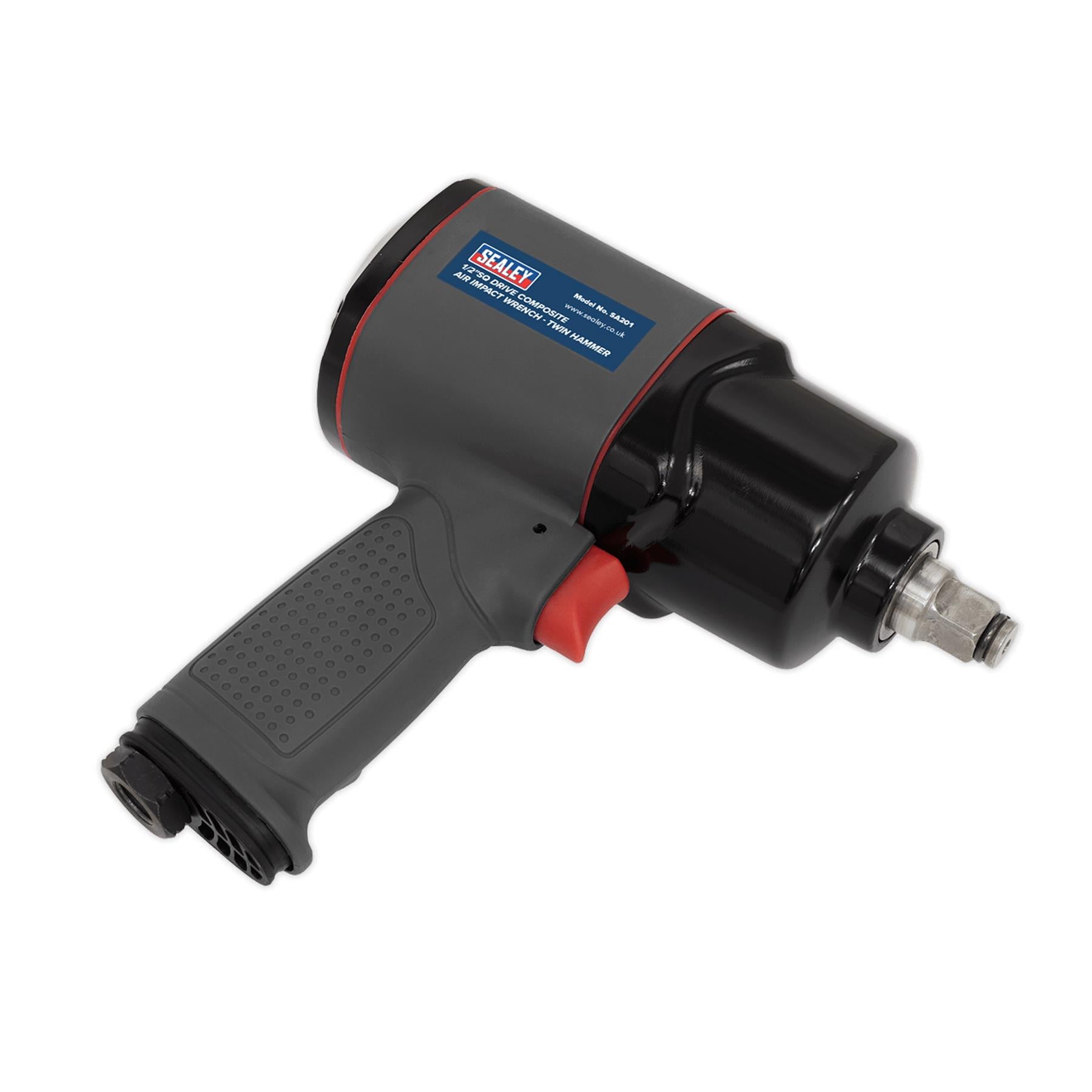 Sealey Air Impact Wrench 1/2"Sq Drive Composite Twin Hammer