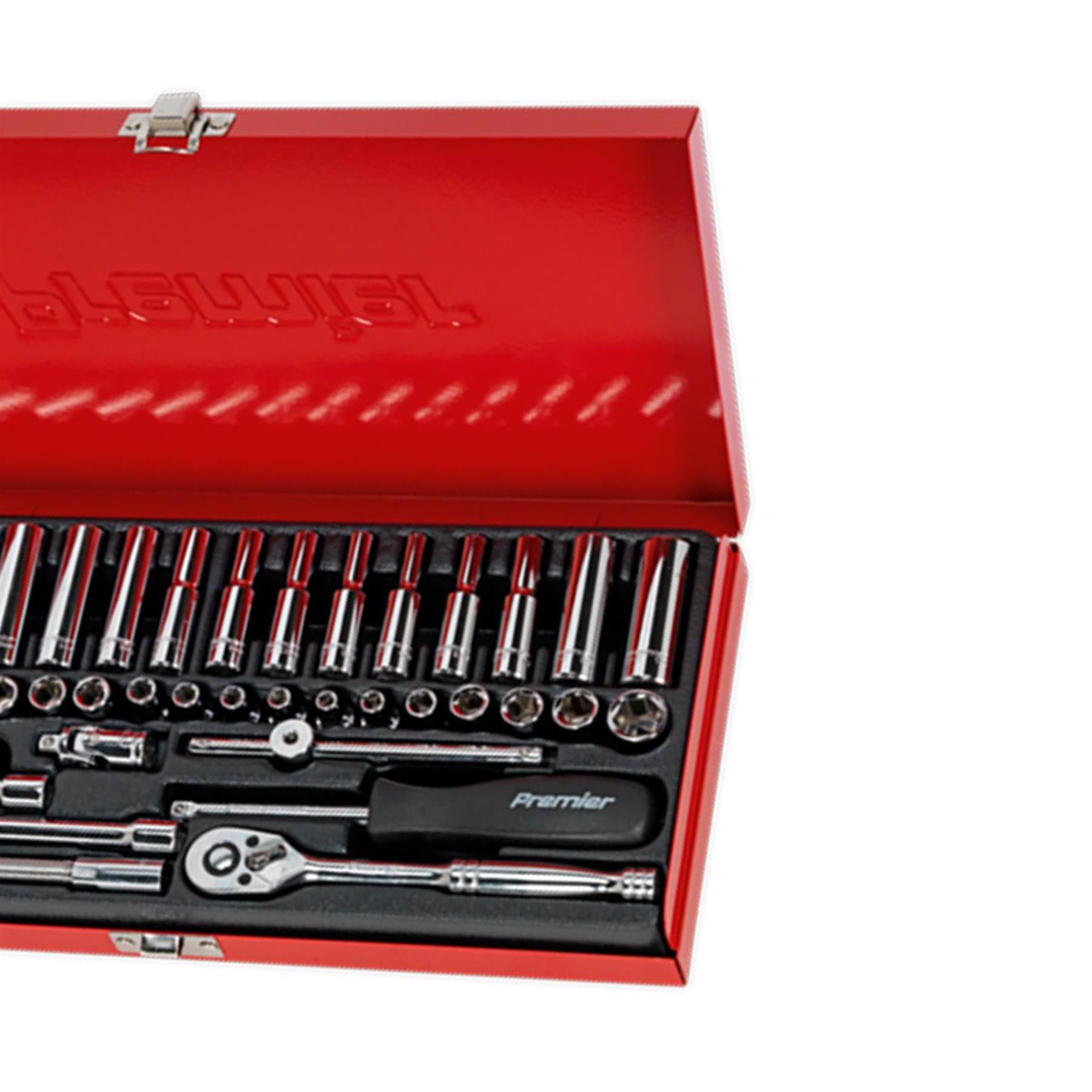Sealey Socket Set 41pc 1/4"Sq Drive 6pt WallDrive� - Metric/Imperia