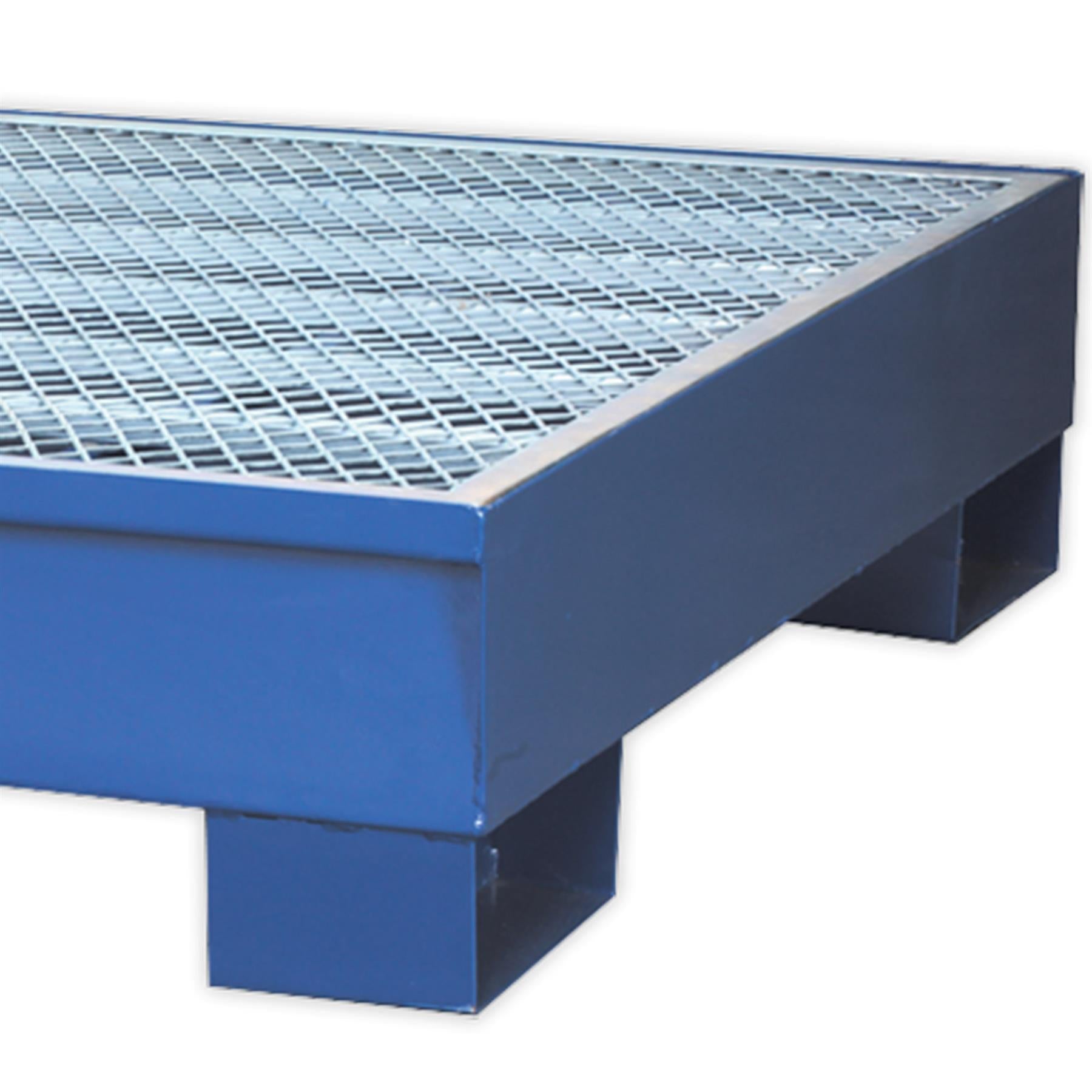 Sealey Barrel Bund 1200 x 1200 x 275mm Heavy-duty 1.75mm steel.