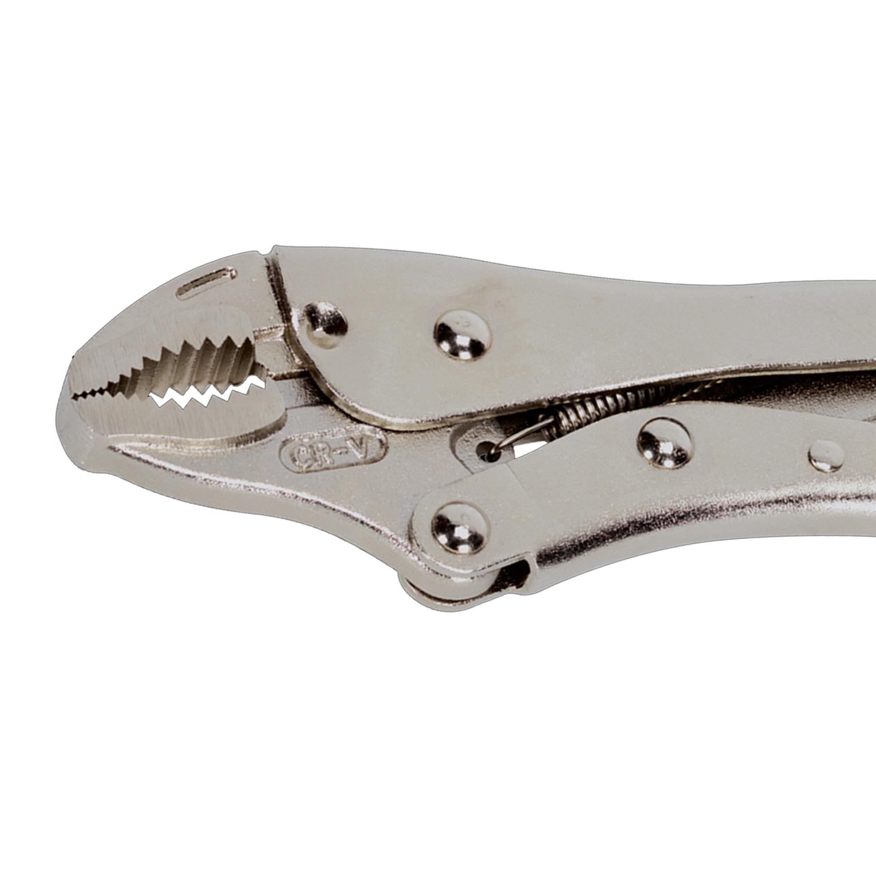 Sealey Locking Pliers Curved Jaws 180mm 0-35mm Capacity