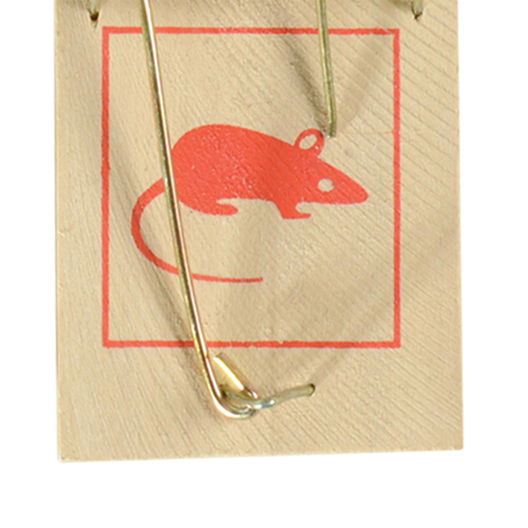 2Pk Wooden Mouse Trap Fast Efficient Pest Rodent Control Repel Home New