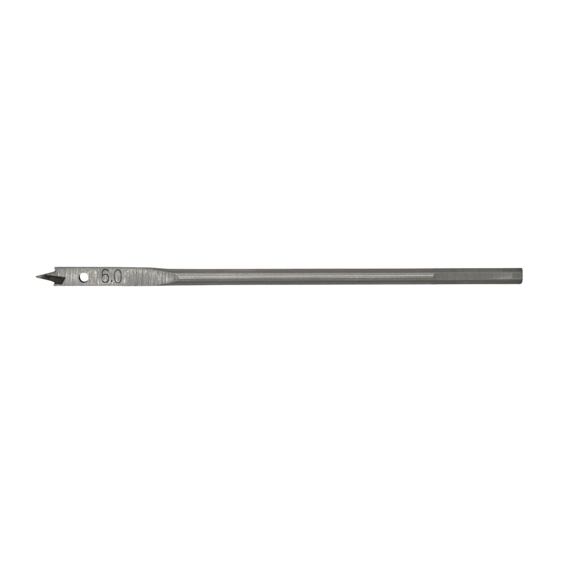 Sealey Flat Wood Bit Ø6mm x 152mm Fully Hardened