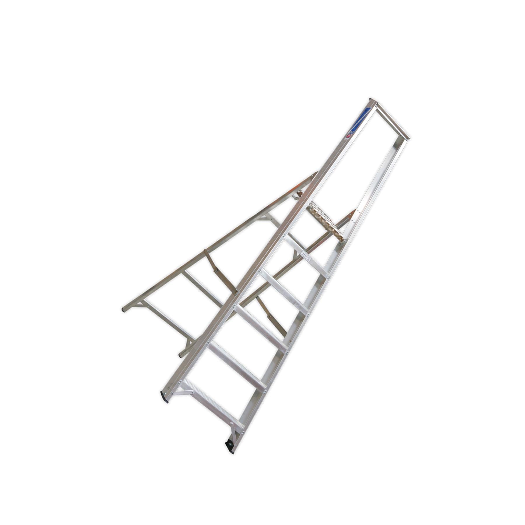Sealey Aluminium Step Ladder 6-Tread Industrial BS 2037/1