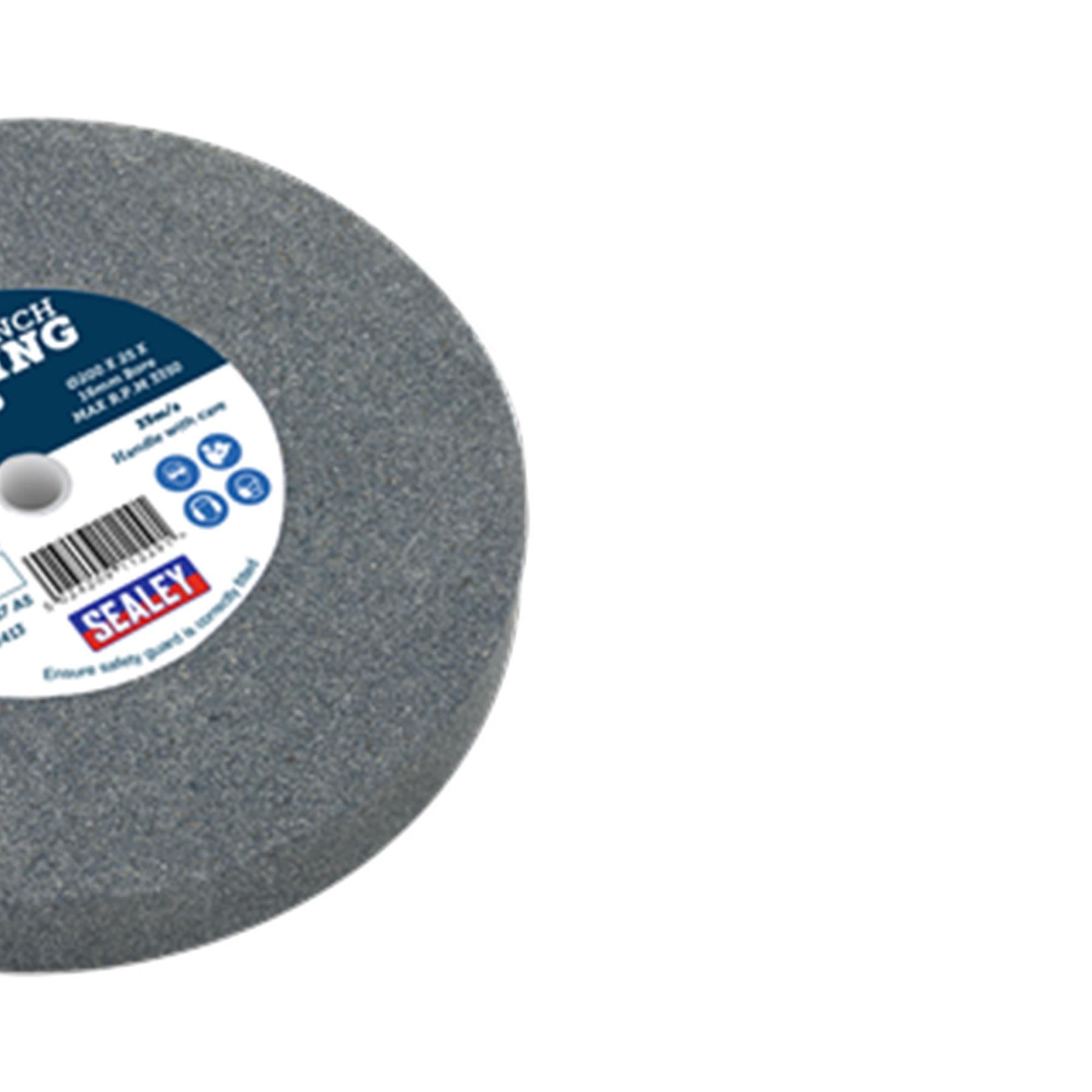 Sealey Grinding Stone �200 x 25mm 16mm Bore A60P Fine