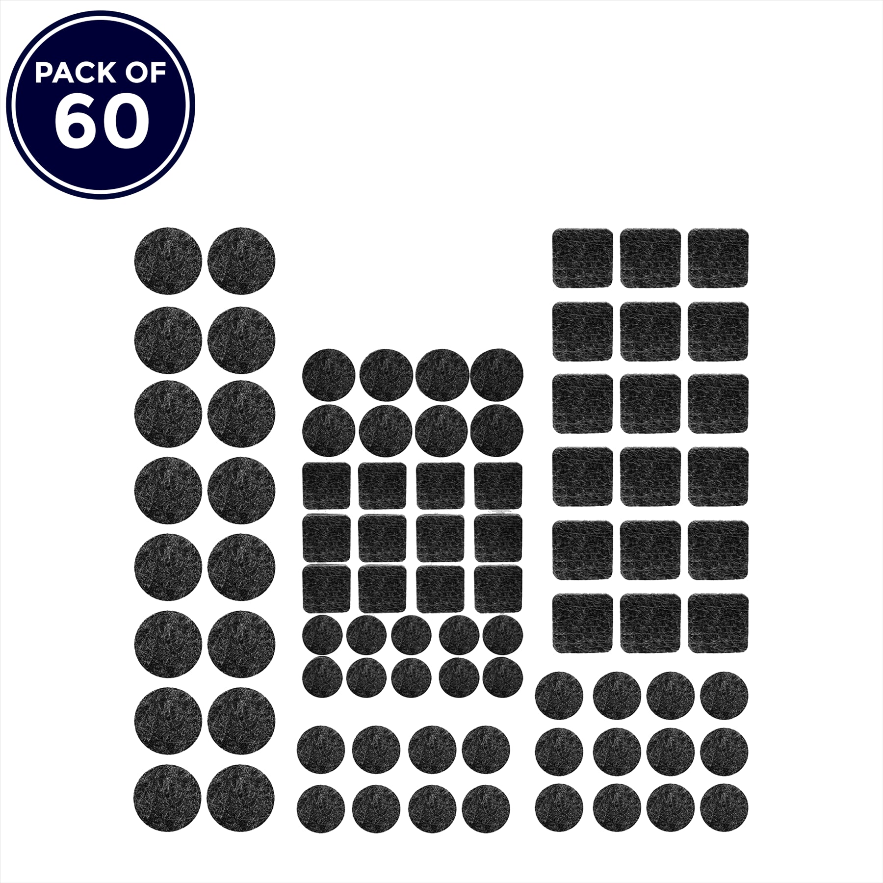60 pieces of Furniture Felt Pad Cushion Set by Dapetz