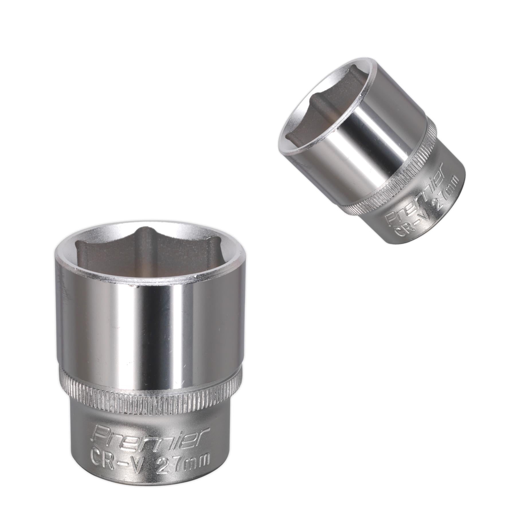 Sealey WallDrive Socket 27mm 1/2"Sq Drive
