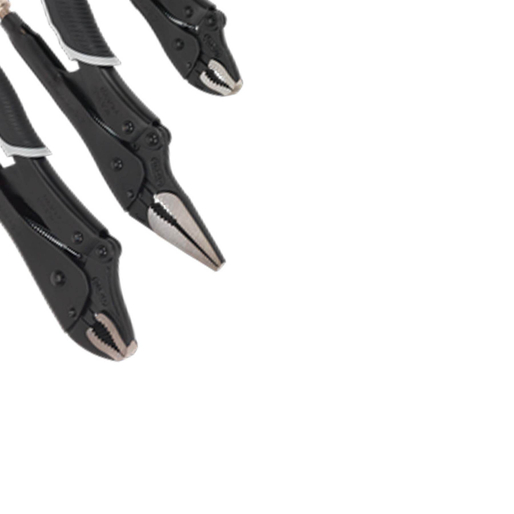 Sealey Locking Pliers Set 3pc Quick Release Black Series