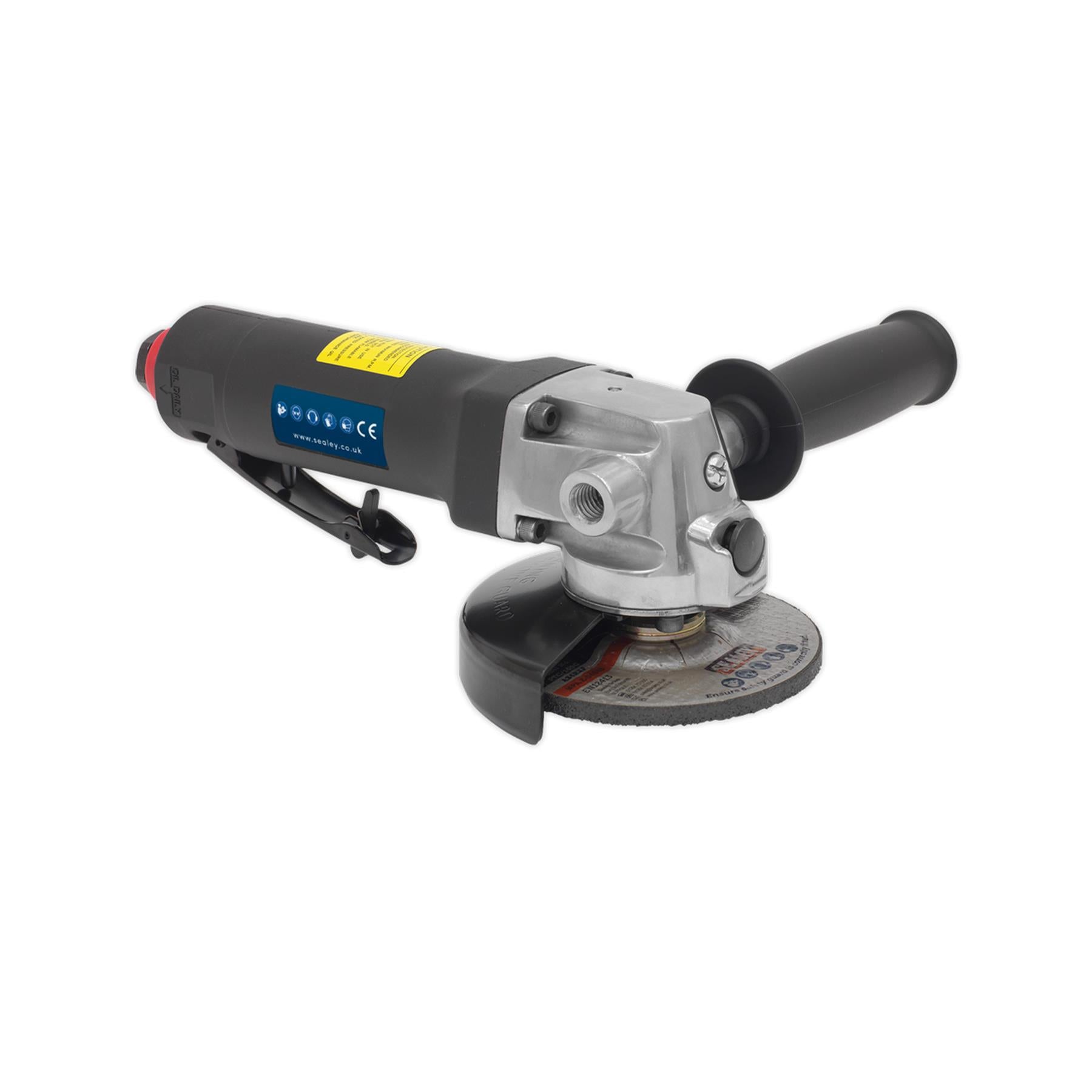 Sealey Air Angle Grinder 100mm Composite Housing Lightweight & Easy Handle