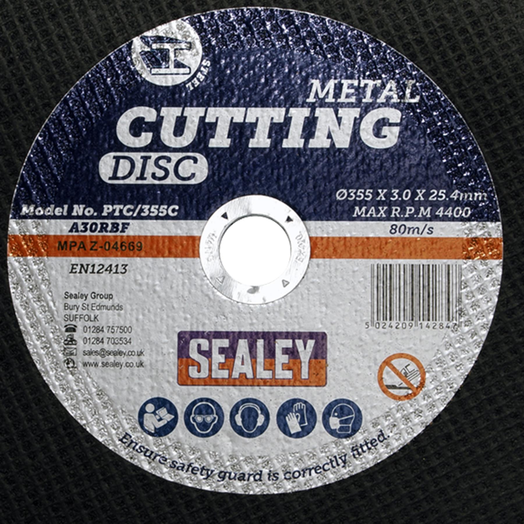 Sealey Cutting Disc �355 x 3mm 25.4mm Bore