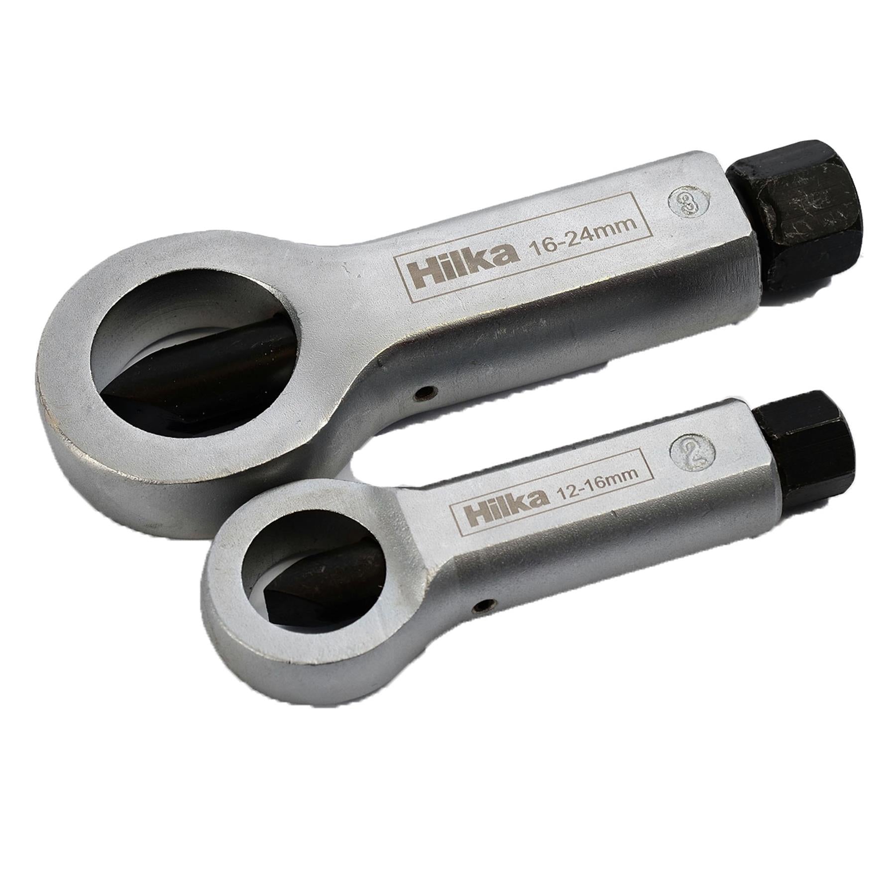 Hilka 2pc Nut Splitter Set Remove Broken Corroded Split Stuck Damaged Nuts 12-24