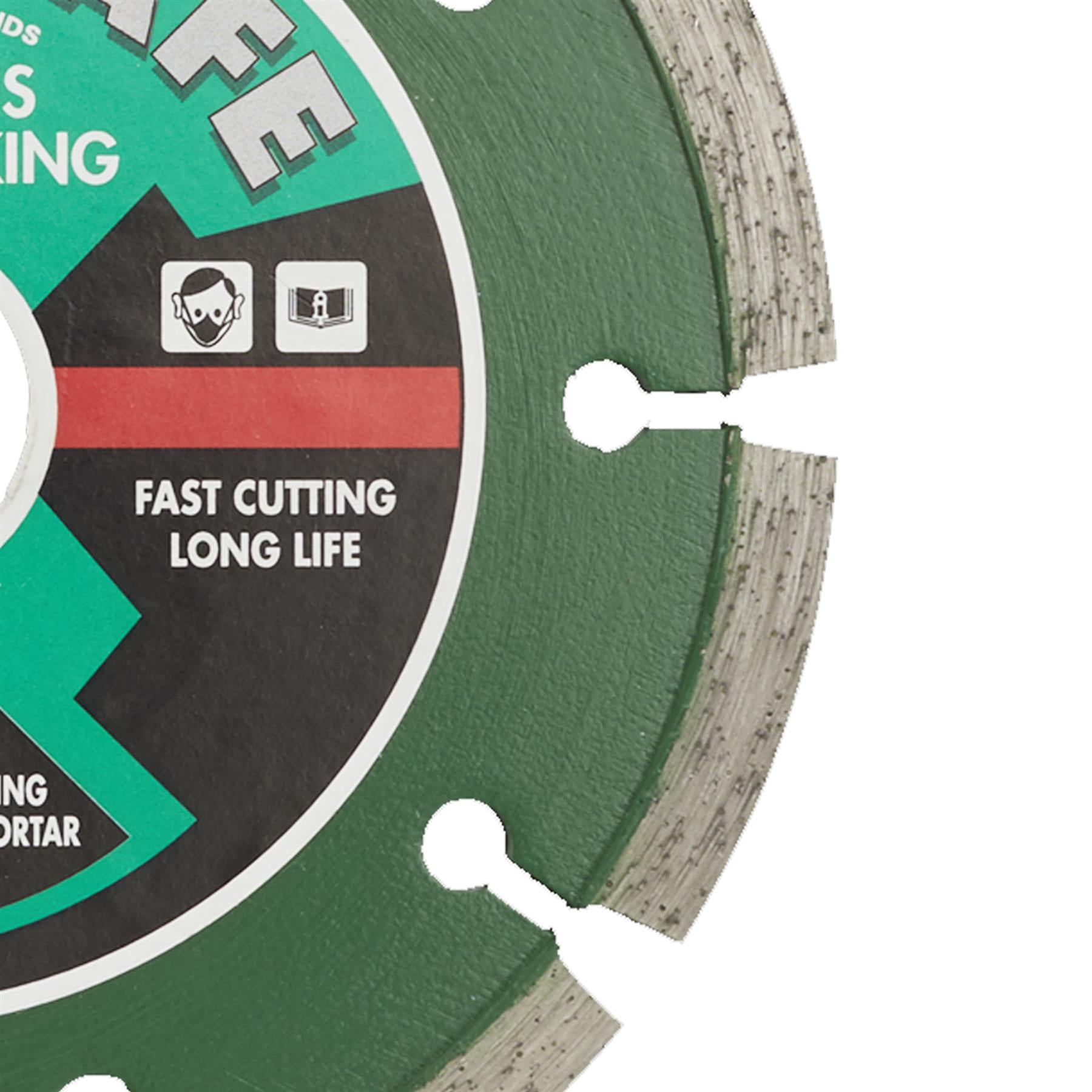 Sealey Value Plus Diamond Blade 125 x 22mm Cutting hard and medium