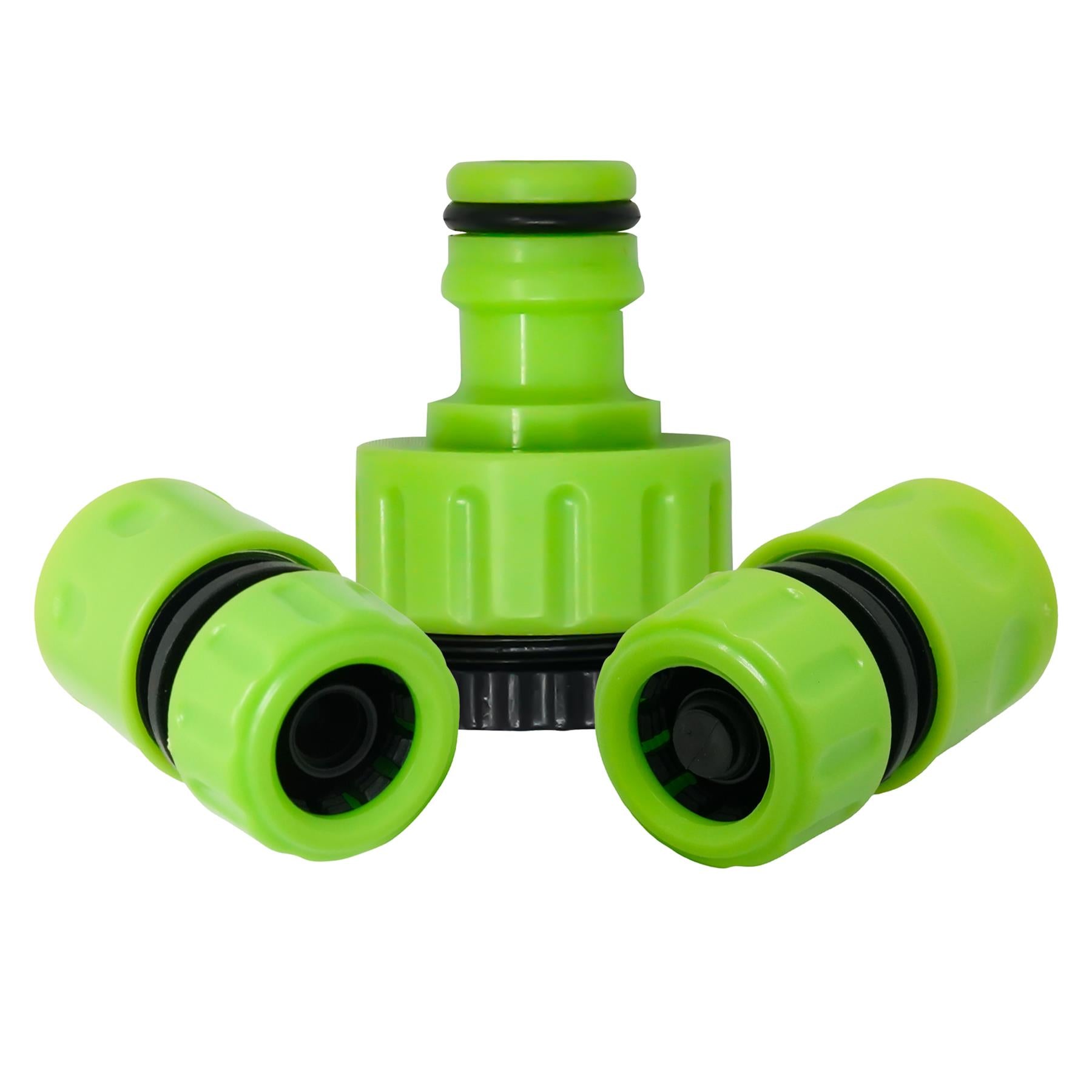 3X Garden Hose Pipe Fitting Set Tap Adaptor Waterstop Connector 1/2" 3/4" Female