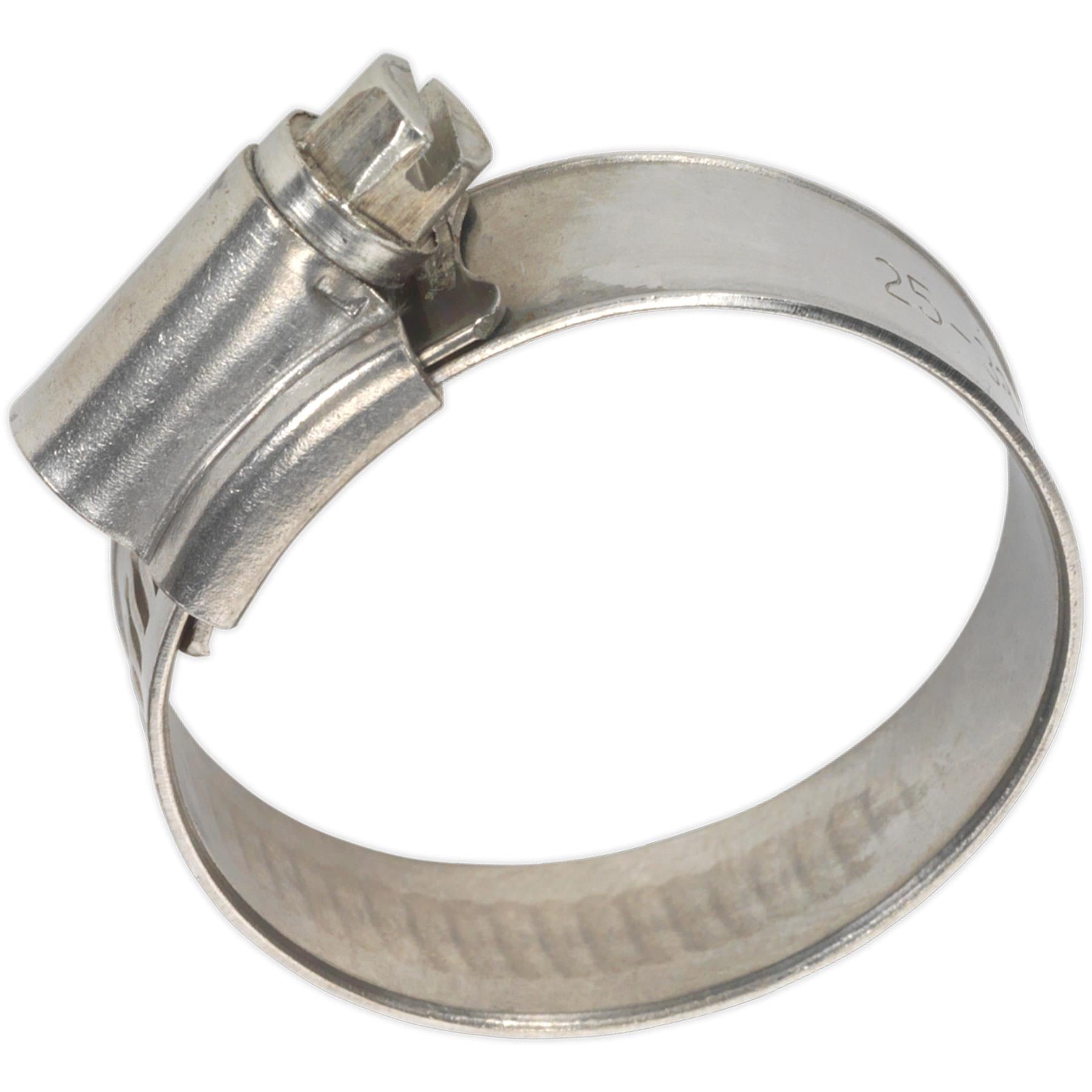 Sealey Hose Clip Stainless Steel 25-38mm Pack of 10