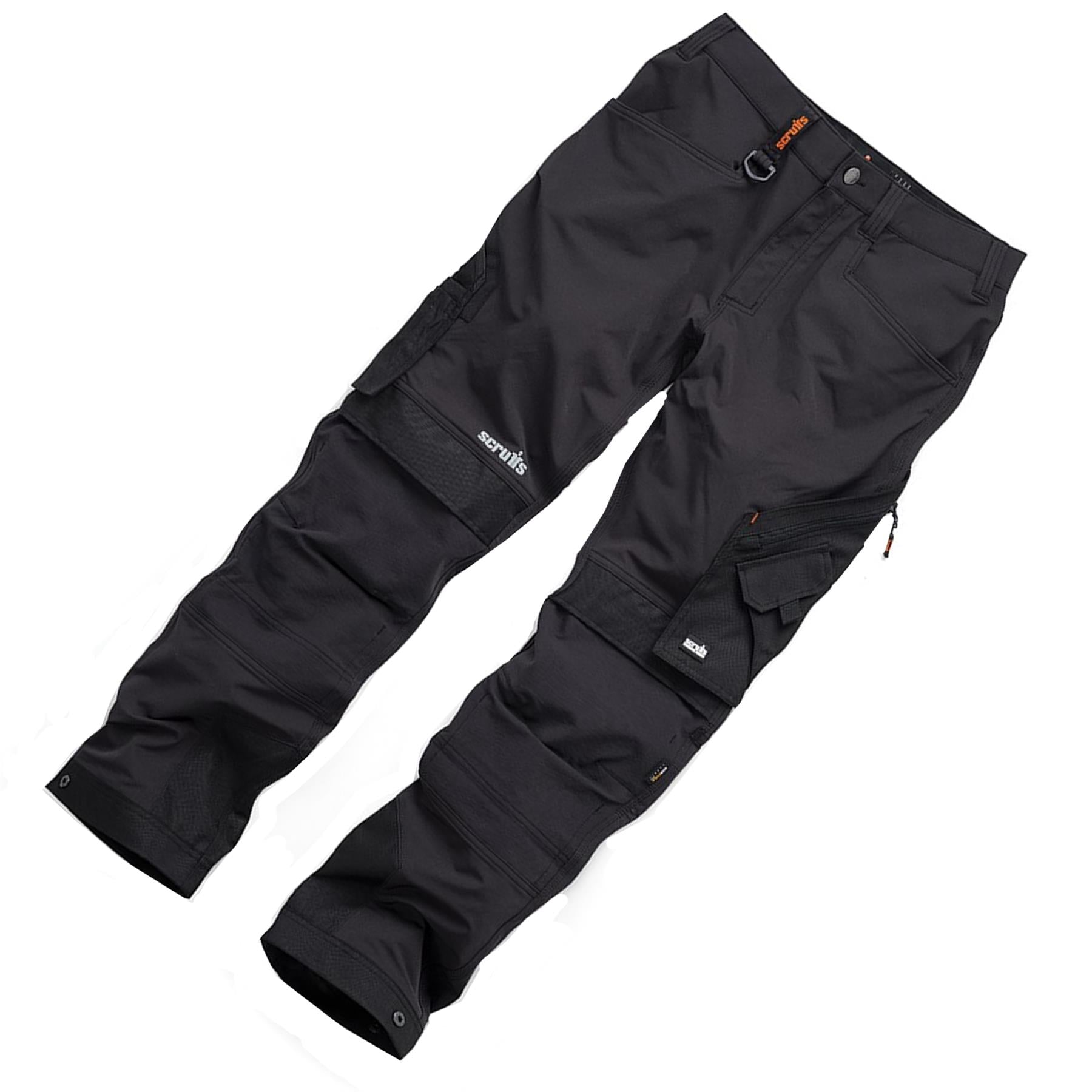 Scruffs Work Trouser Pro Flex Plus Lightweight Hard Wearing Black 38R